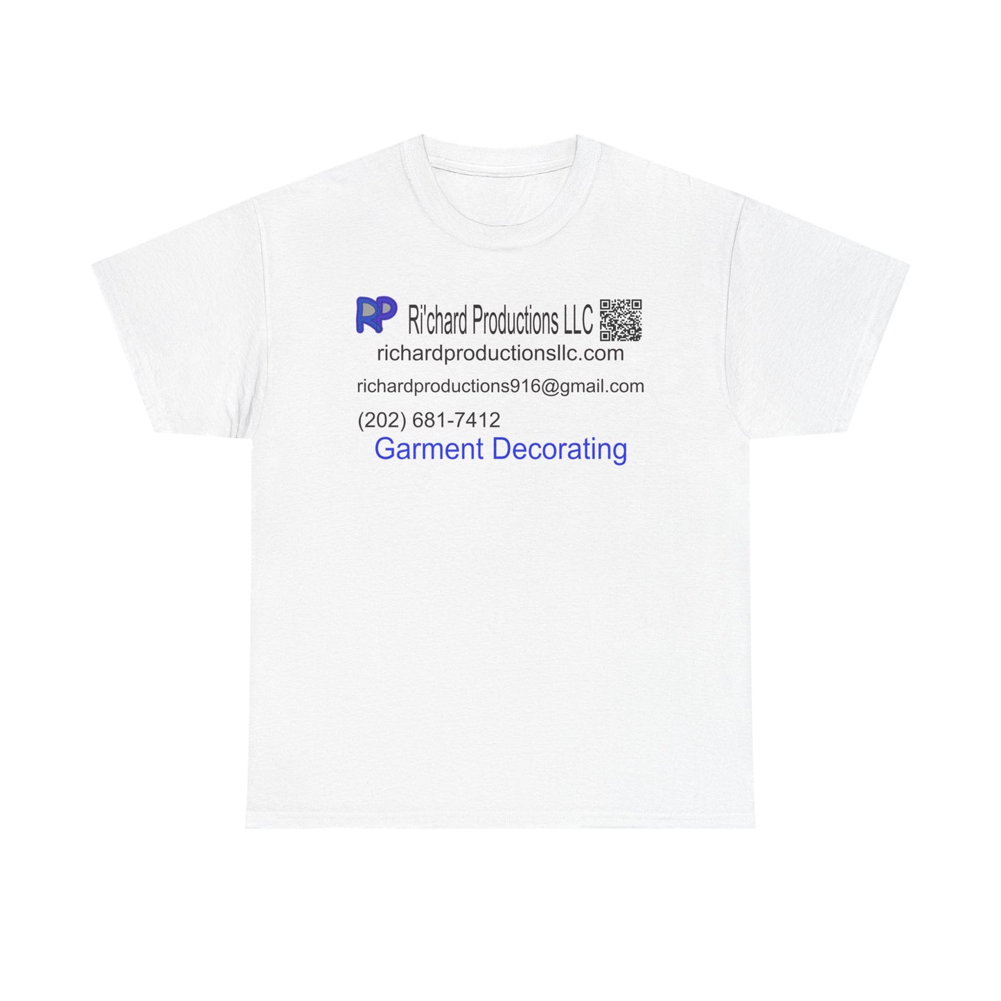 Custom Unisex Heavy Cotton Tee - Richard Productions LLC - Perfect for Events and Promotions