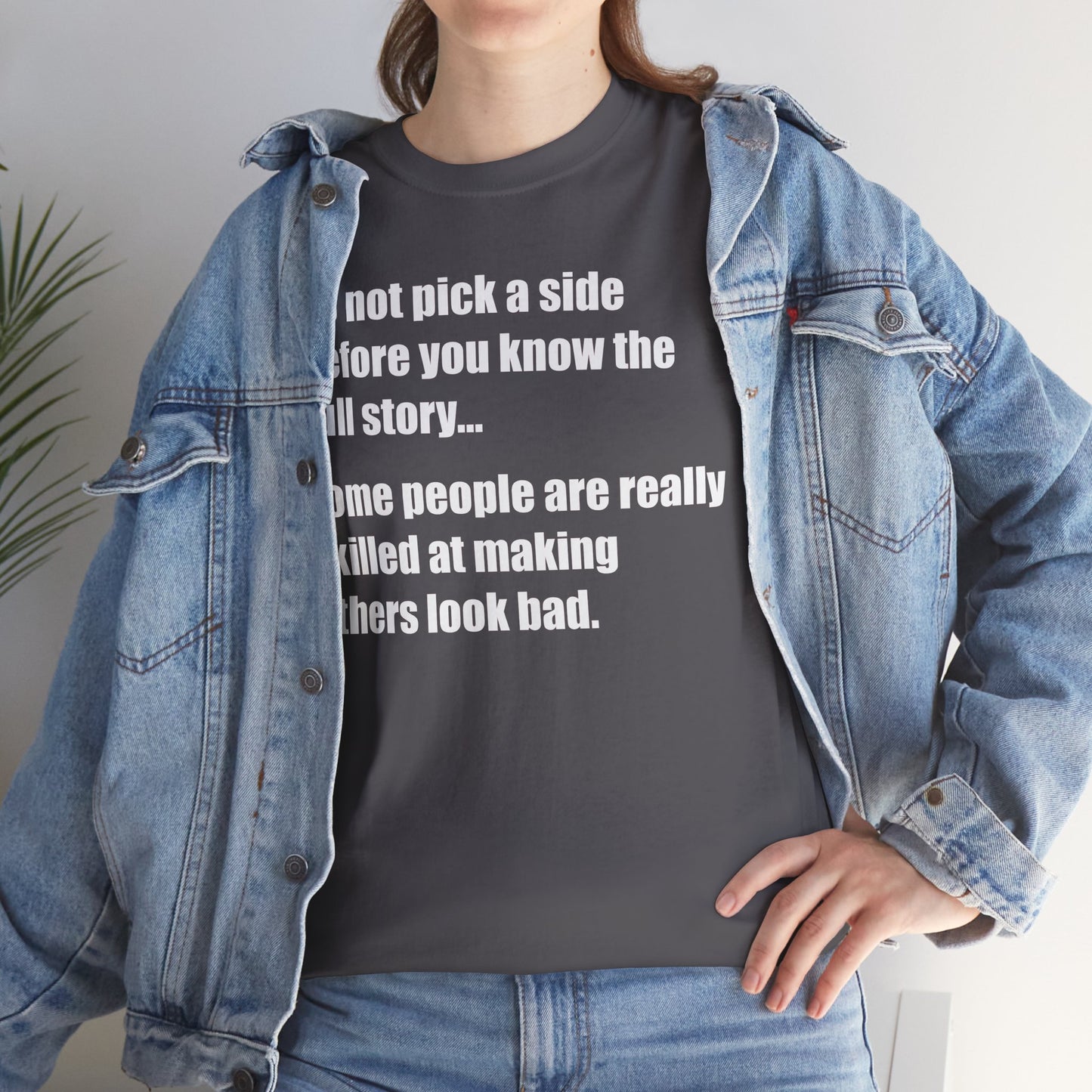 Don't pick a side before you know