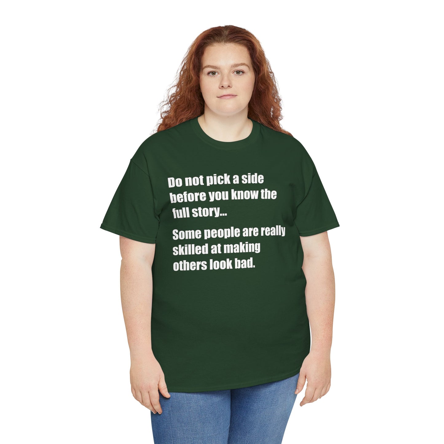 Don't pick a side before you know
