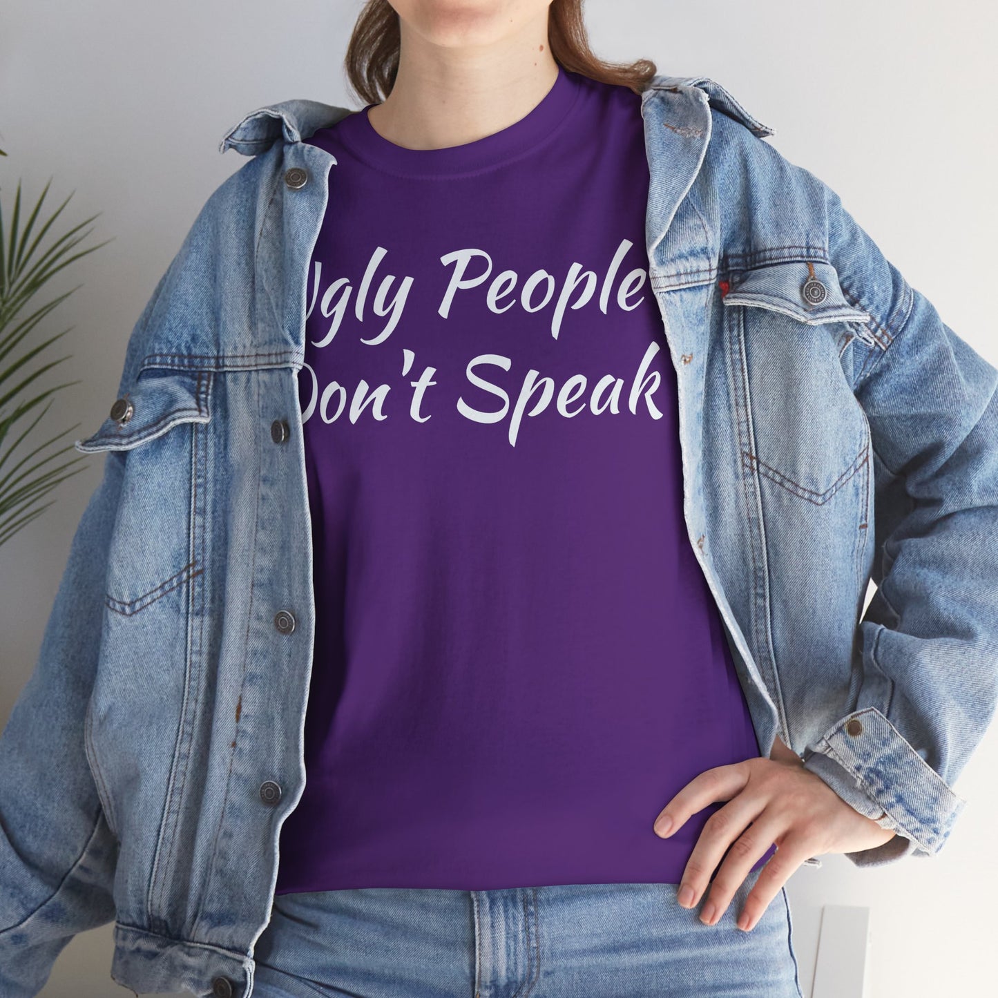 Ugly People Don't Speak