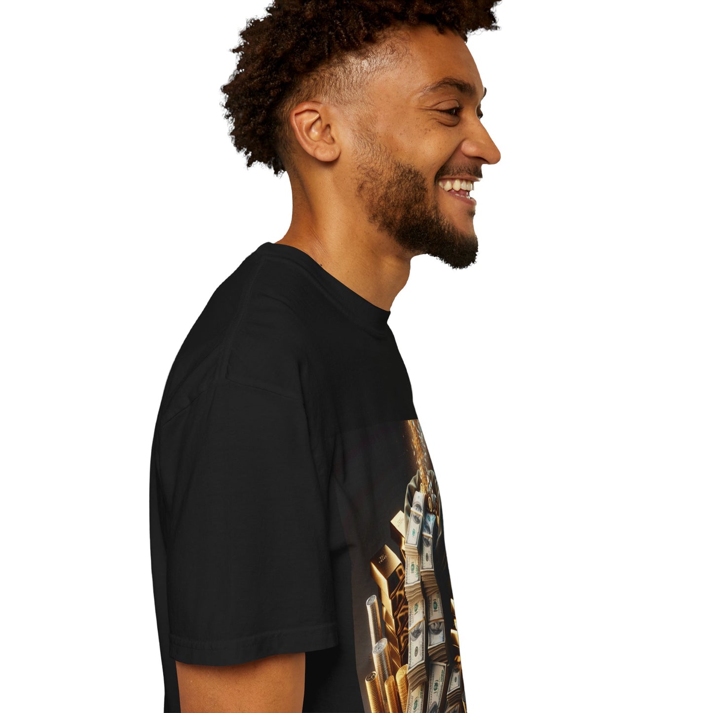 Stylish Money-Themed Unisex Garment-Dyed T-Shirt