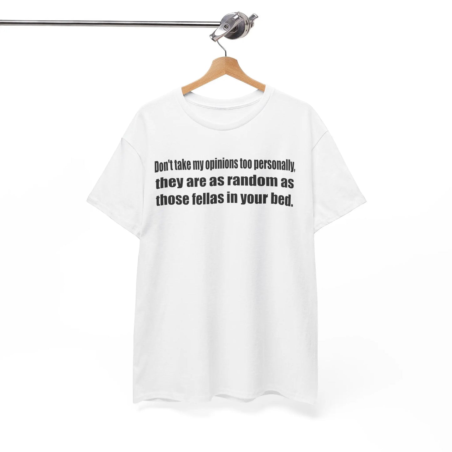 Funny Unisex Heavy Cotton Tee - "Don't Take My Opinions Too Personally" Printify