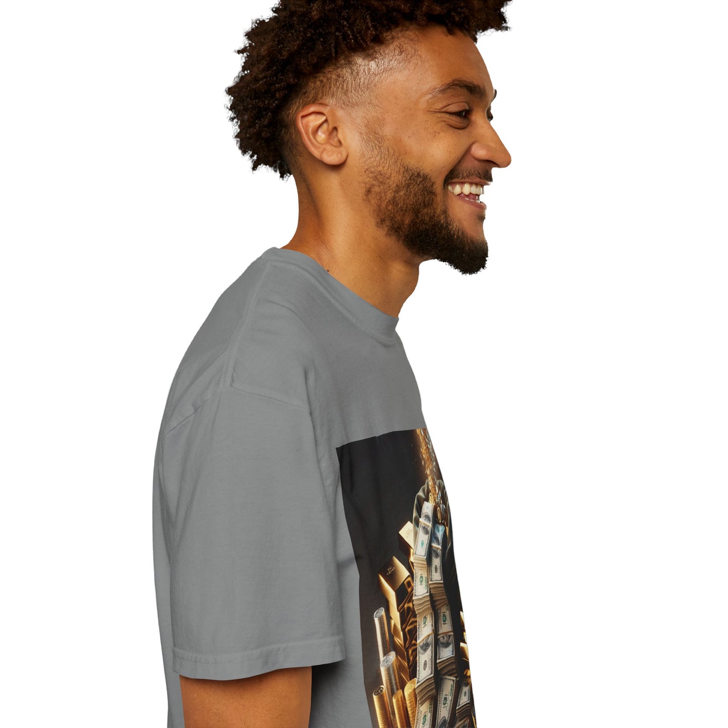 Stylish Money-Themed Unisex Garment-Dyed T-Shirt