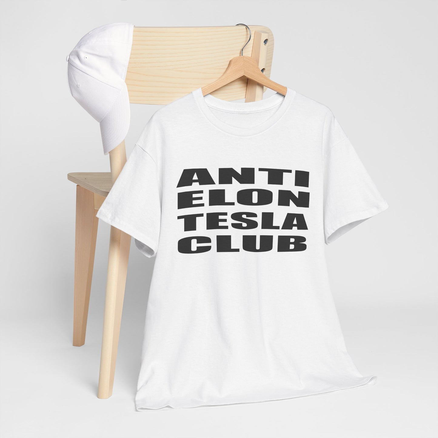 Anti Elon Tesla Club Unisex Heavy Cotton Tee