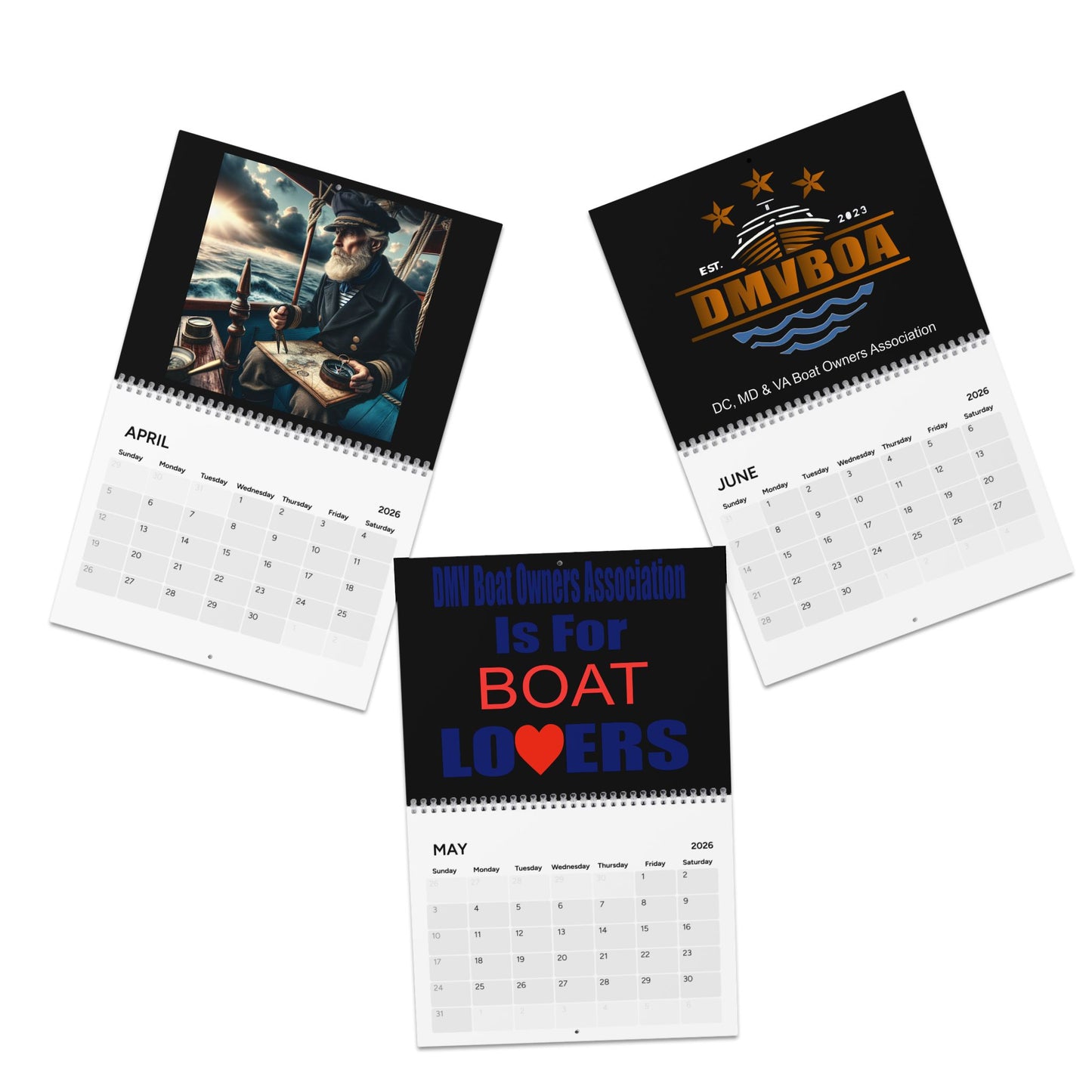 2026 DMVBOA Wall Calendar — DC MD VA Boat Owners Association Calendar