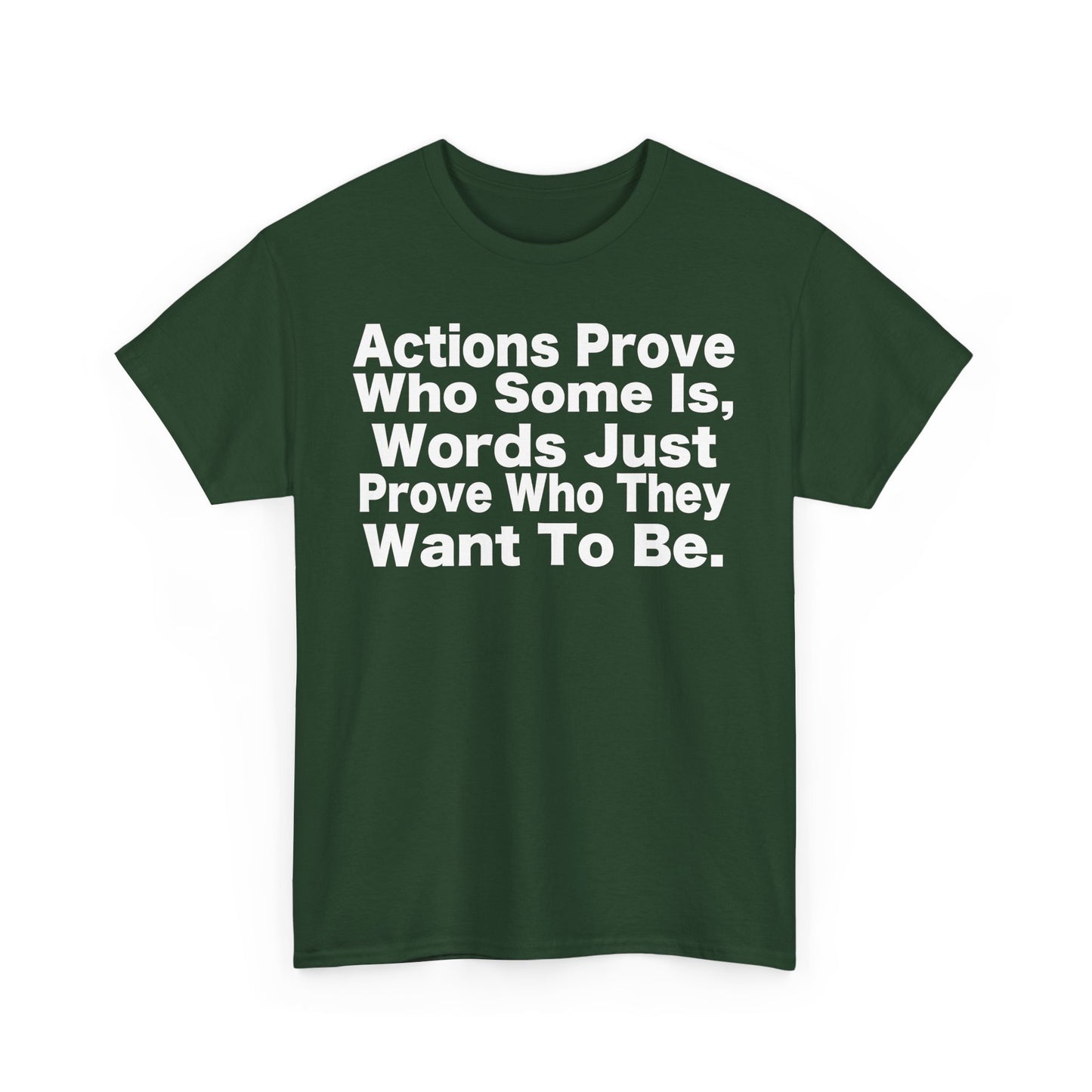Inspirational Quote – 'Actions Prove Who Some Is'