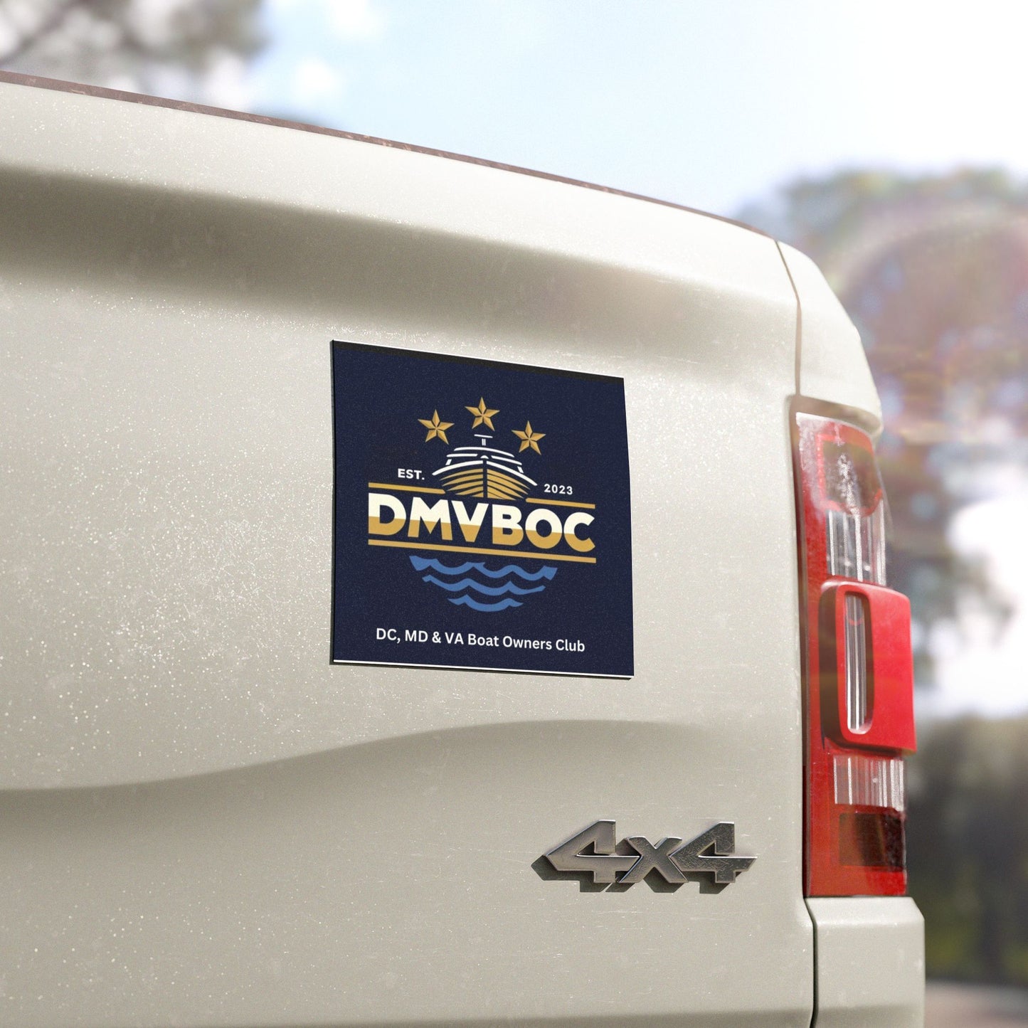 DMVBOC Boat Club Car Magnet — DC, MD & VA Boat Owners Club Sticker (Est. 2023)