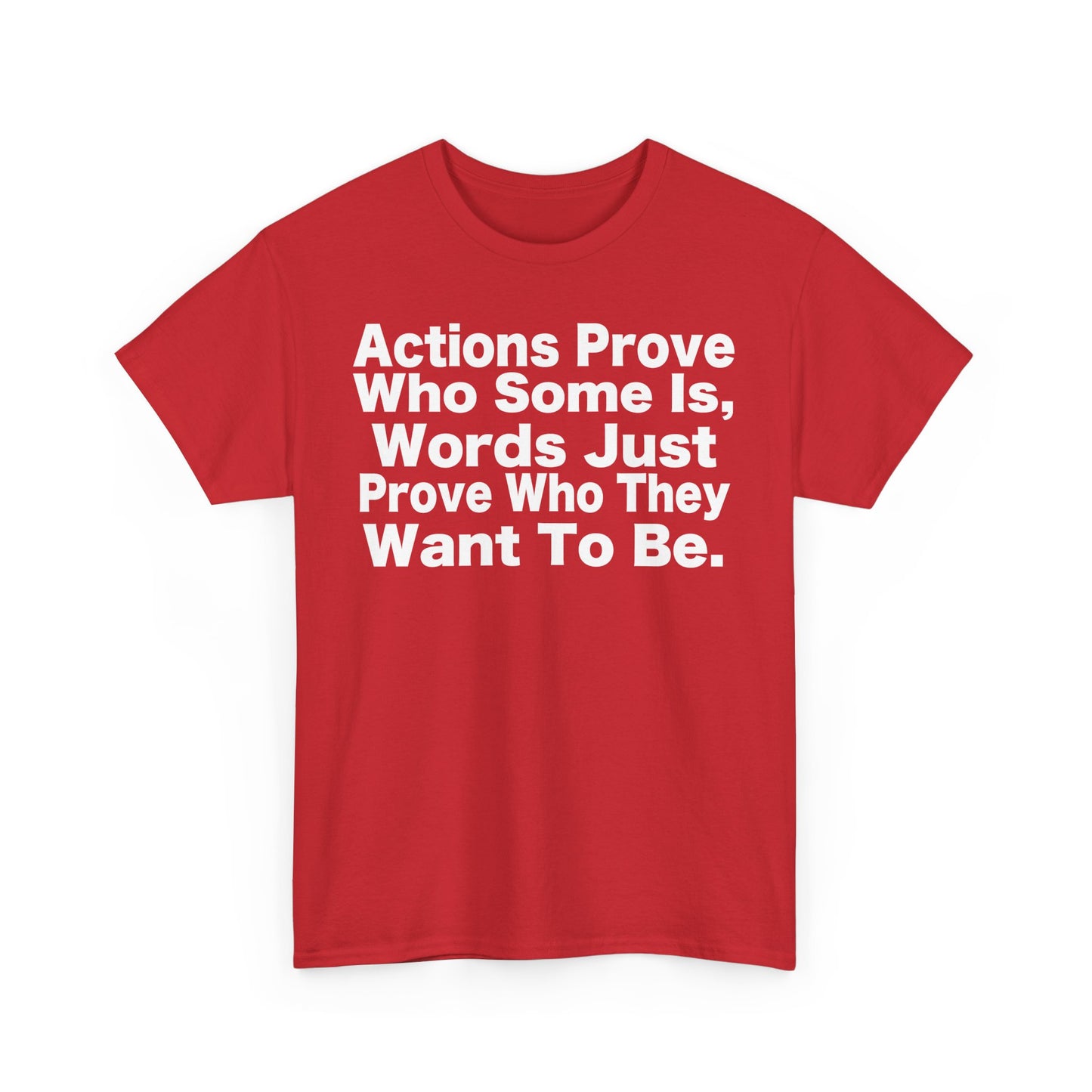 Inspirational Quote – 'Actions Prove Who Some Is'