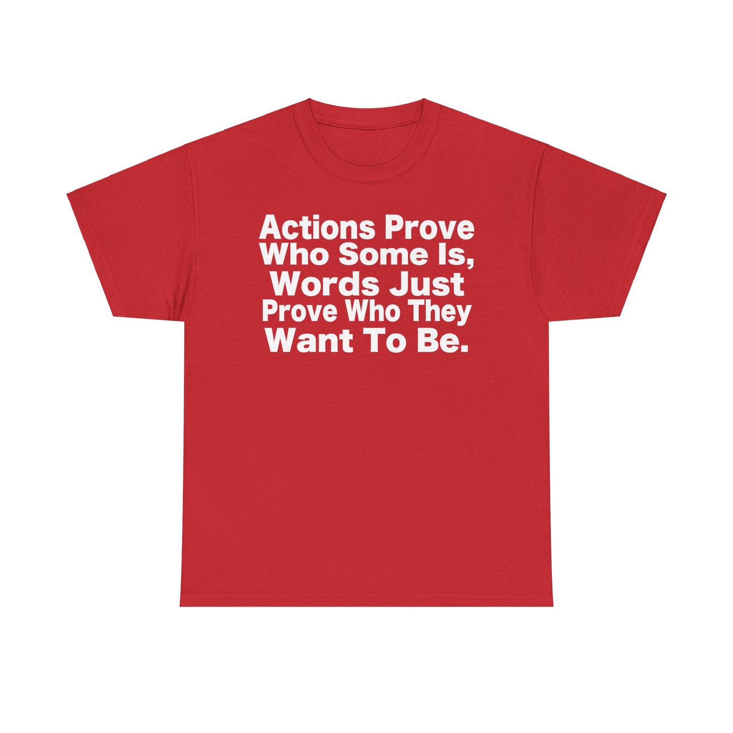 Inspirational Quote – 'Actions Prove Who Some Is'