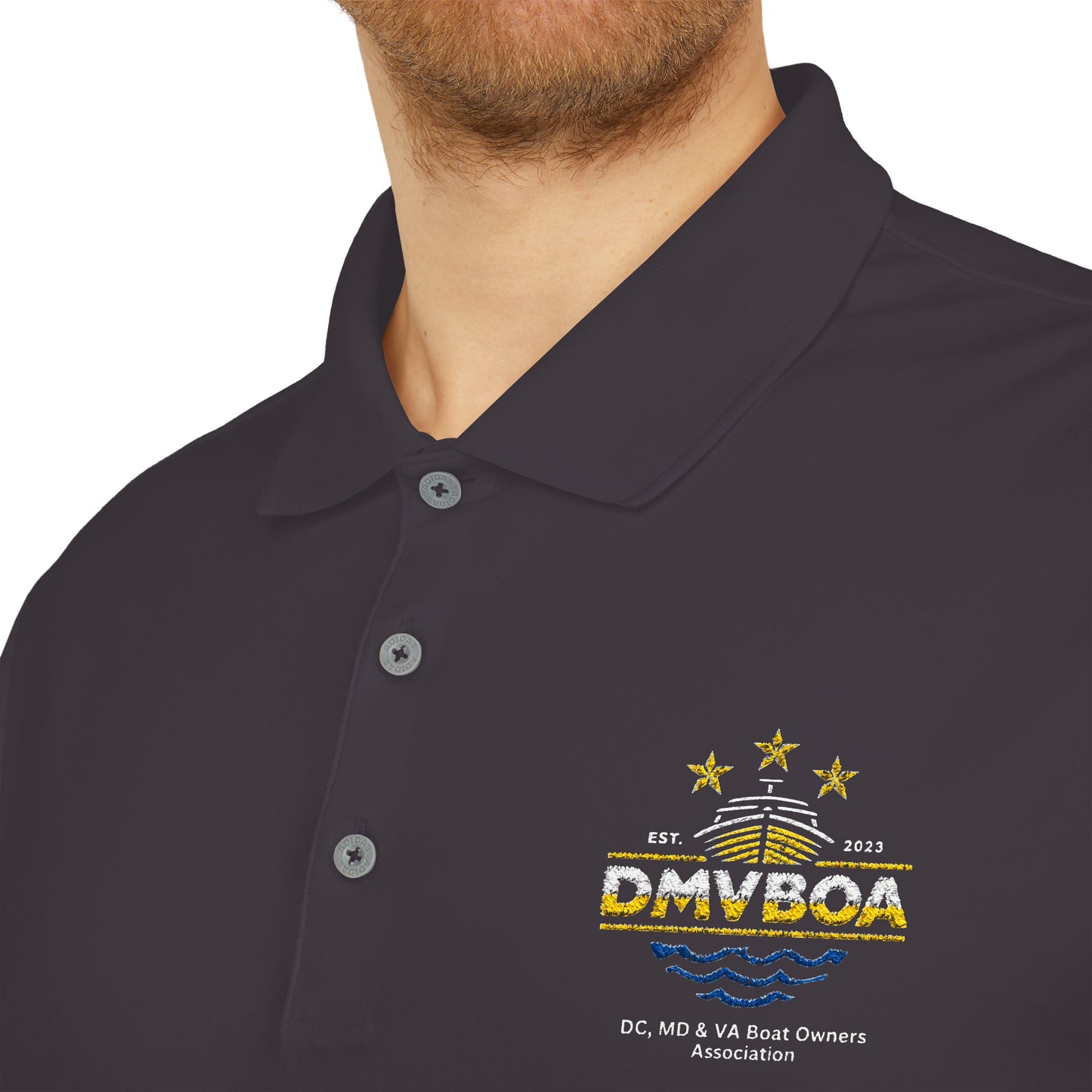 DMVBOA Embroidery Polo Shirt - adidas Unisex with Promotional Design