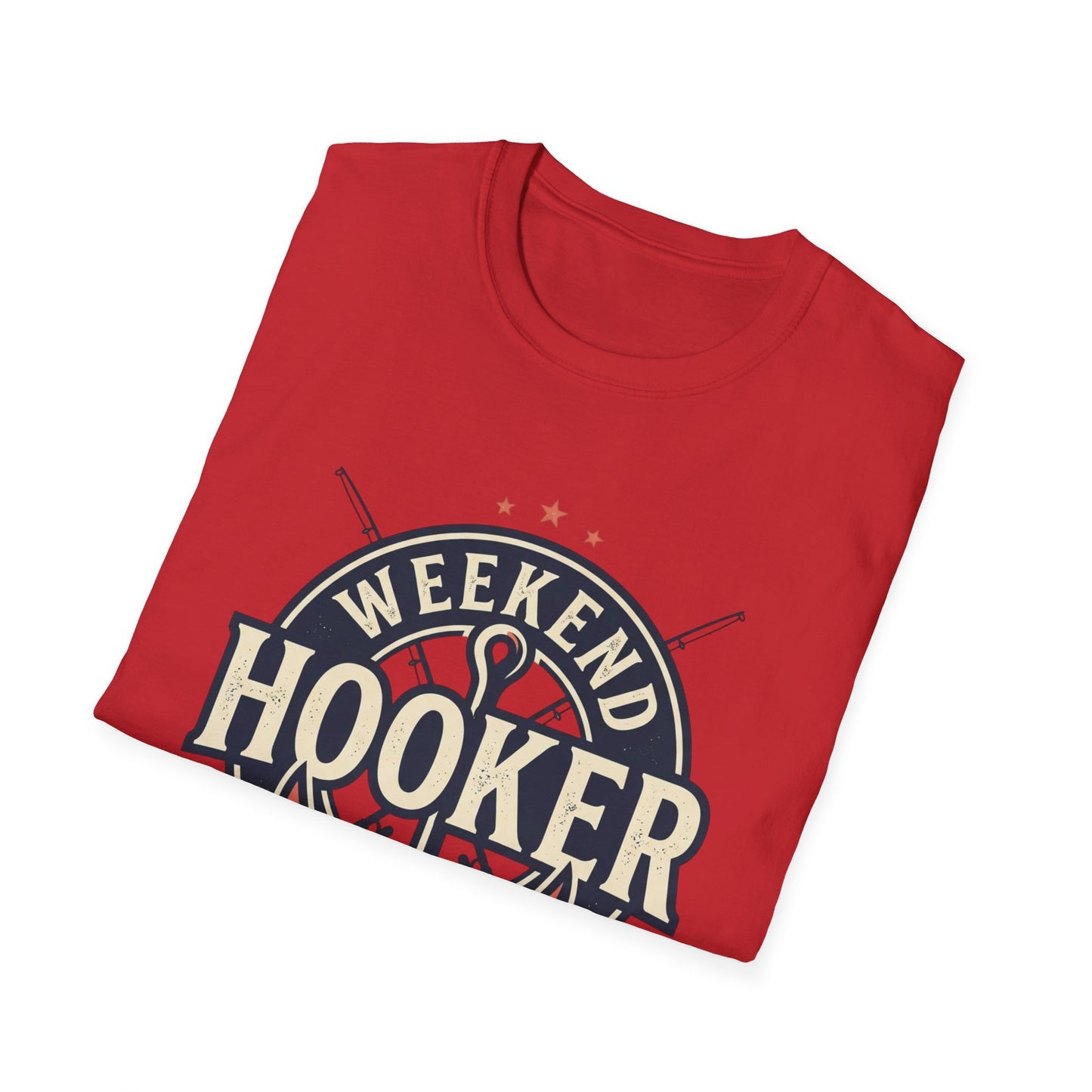 Weekend Hooker Fishing T-Shirt — Anchor & Rod Graphic Tee