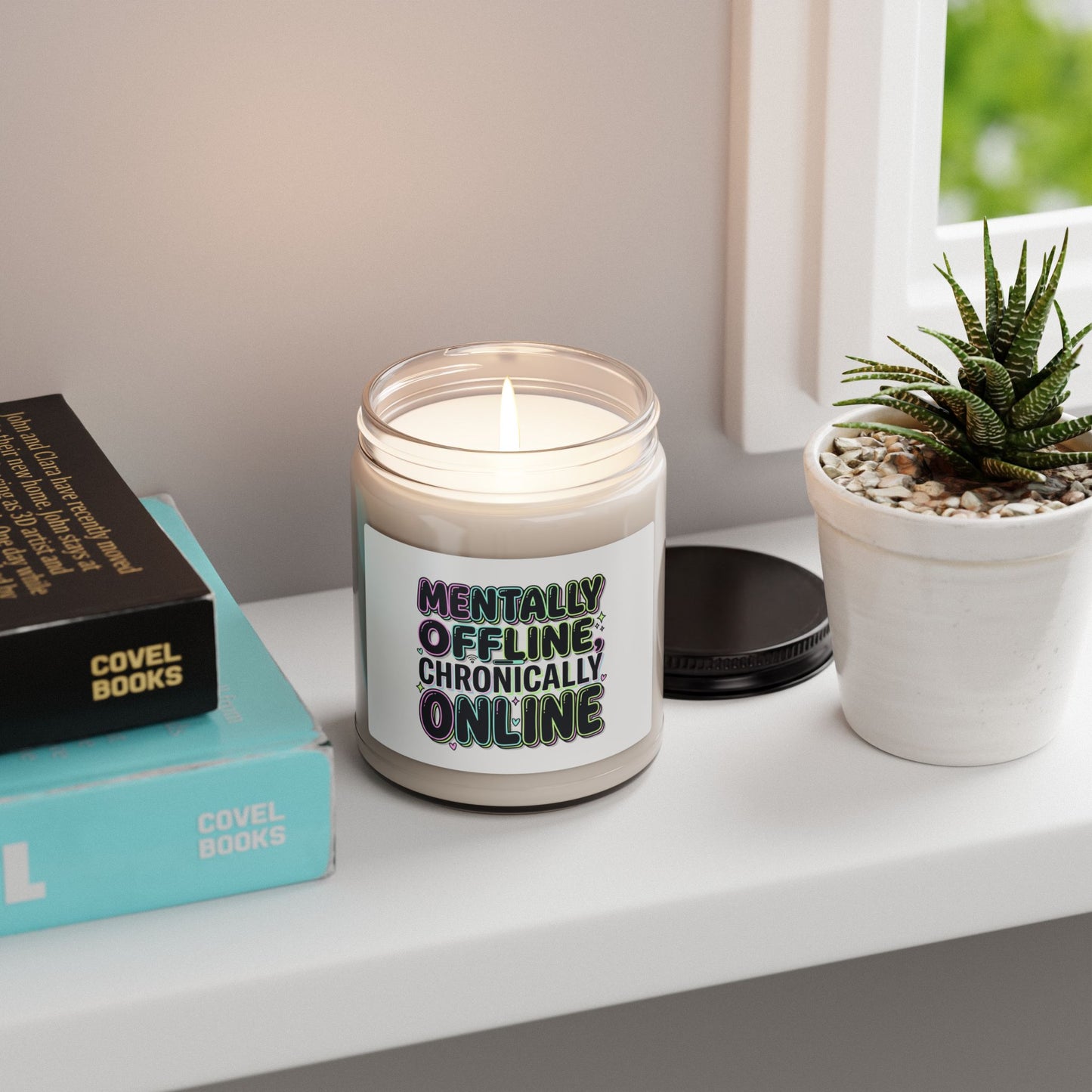 Mentally Offline Scented Soy Candle, 9oz