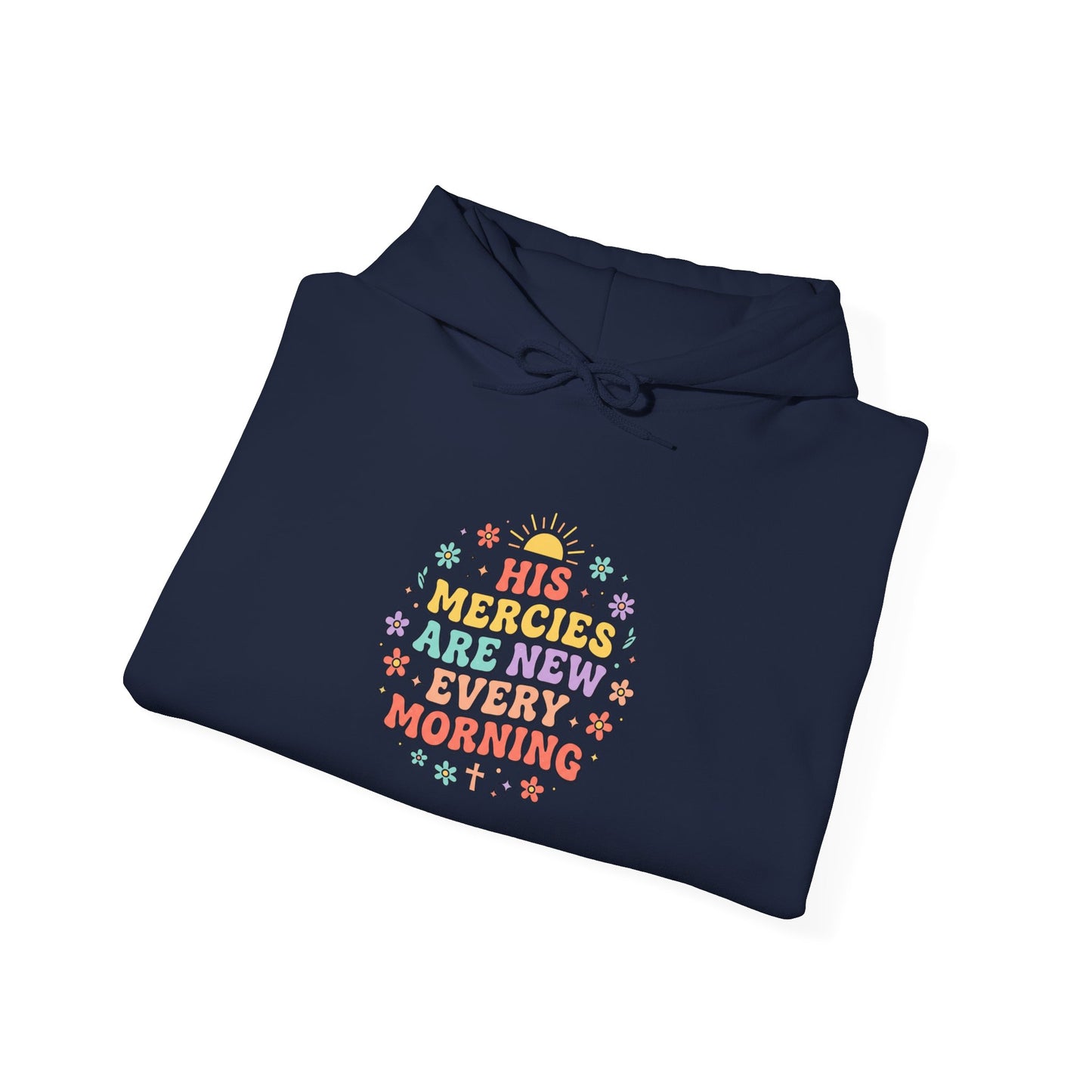 Uplifted Faith Floral Scripture Hoodie | Christian Encouragement, Pastel Groovy