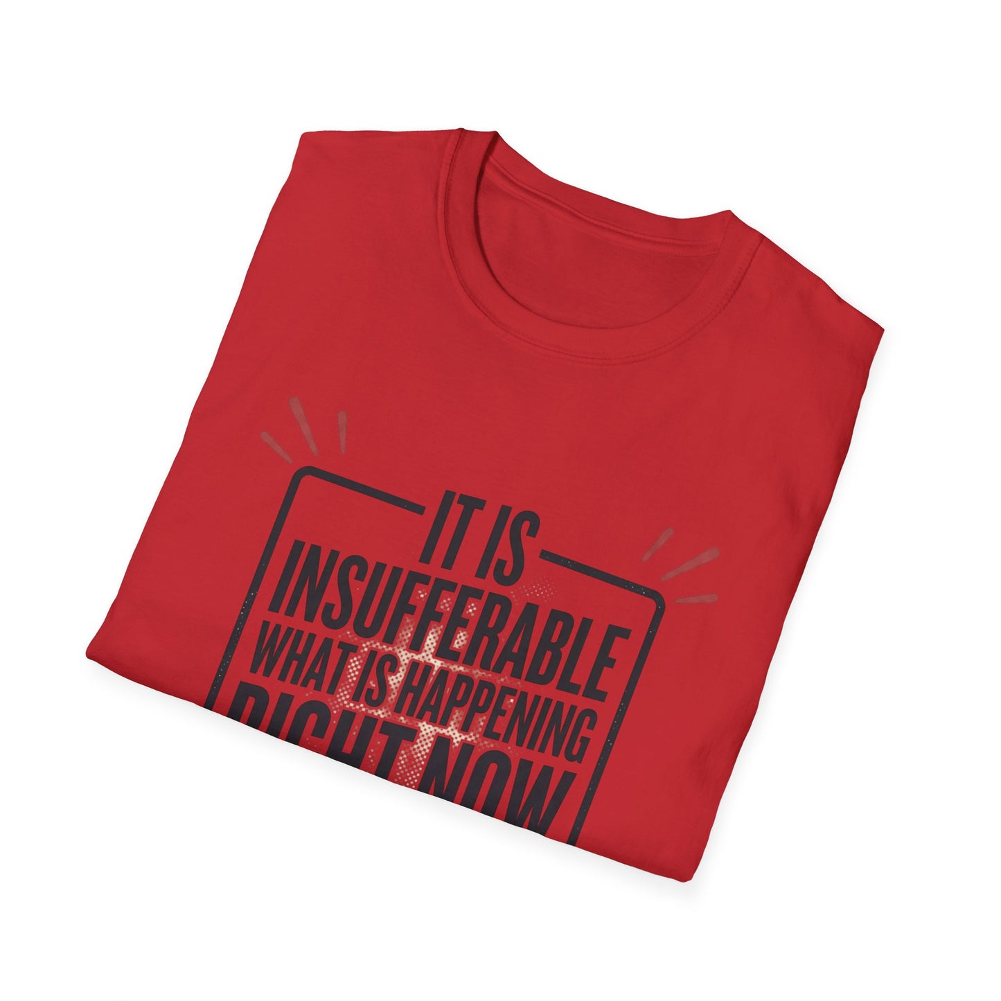 “It Is Insufferable What Is Happening Right Now” Graphic T-Shirt