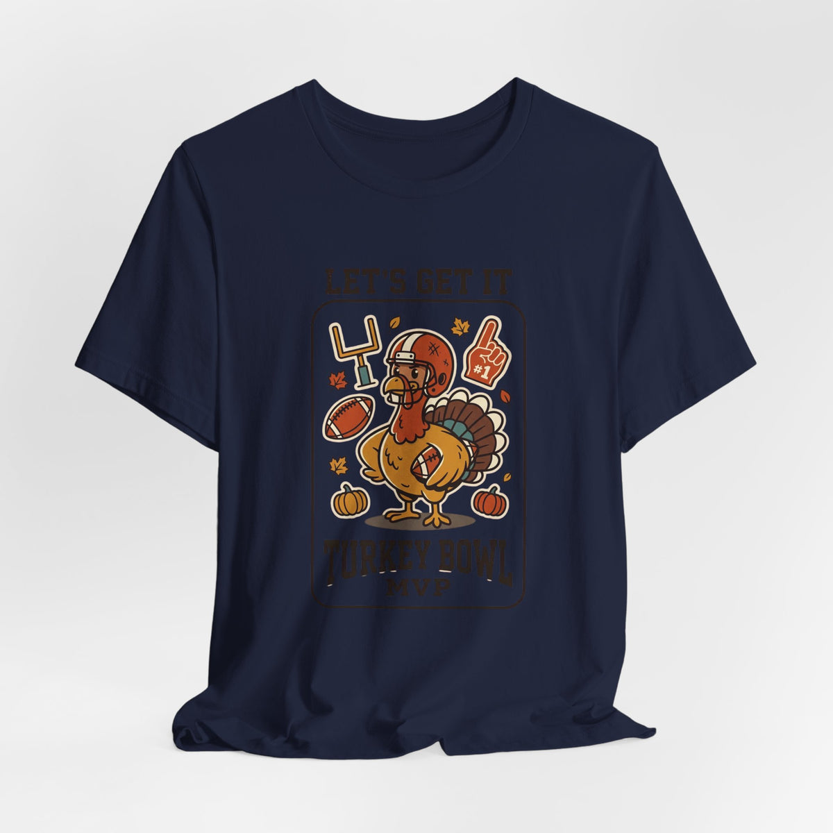 Turkey Bowl MVP T-Shirt | Thanksgiving football, pumpkin pie harvest