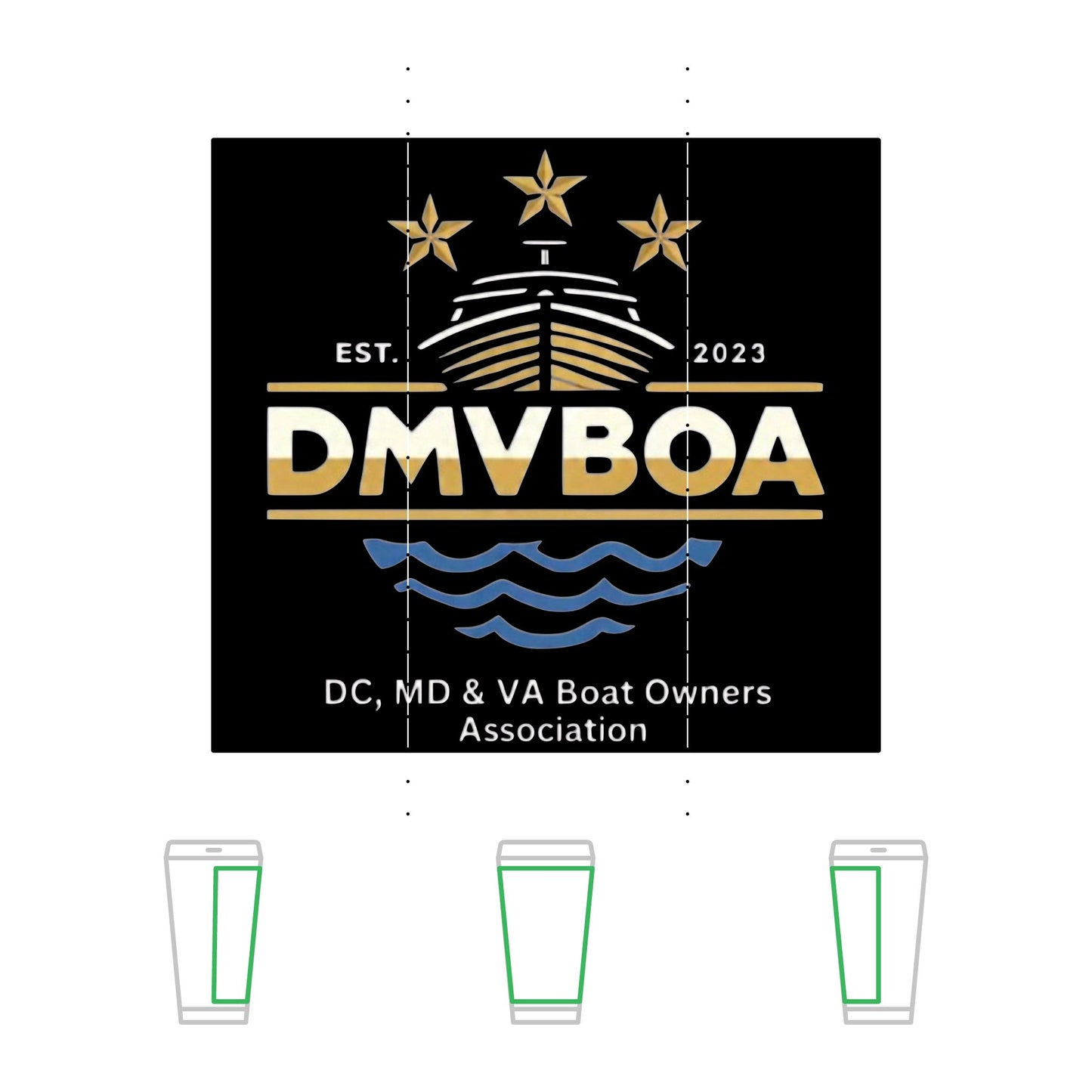 DMVBOA Engraved 20oz Tumbler — DC, MD & VA Boat Owners Association