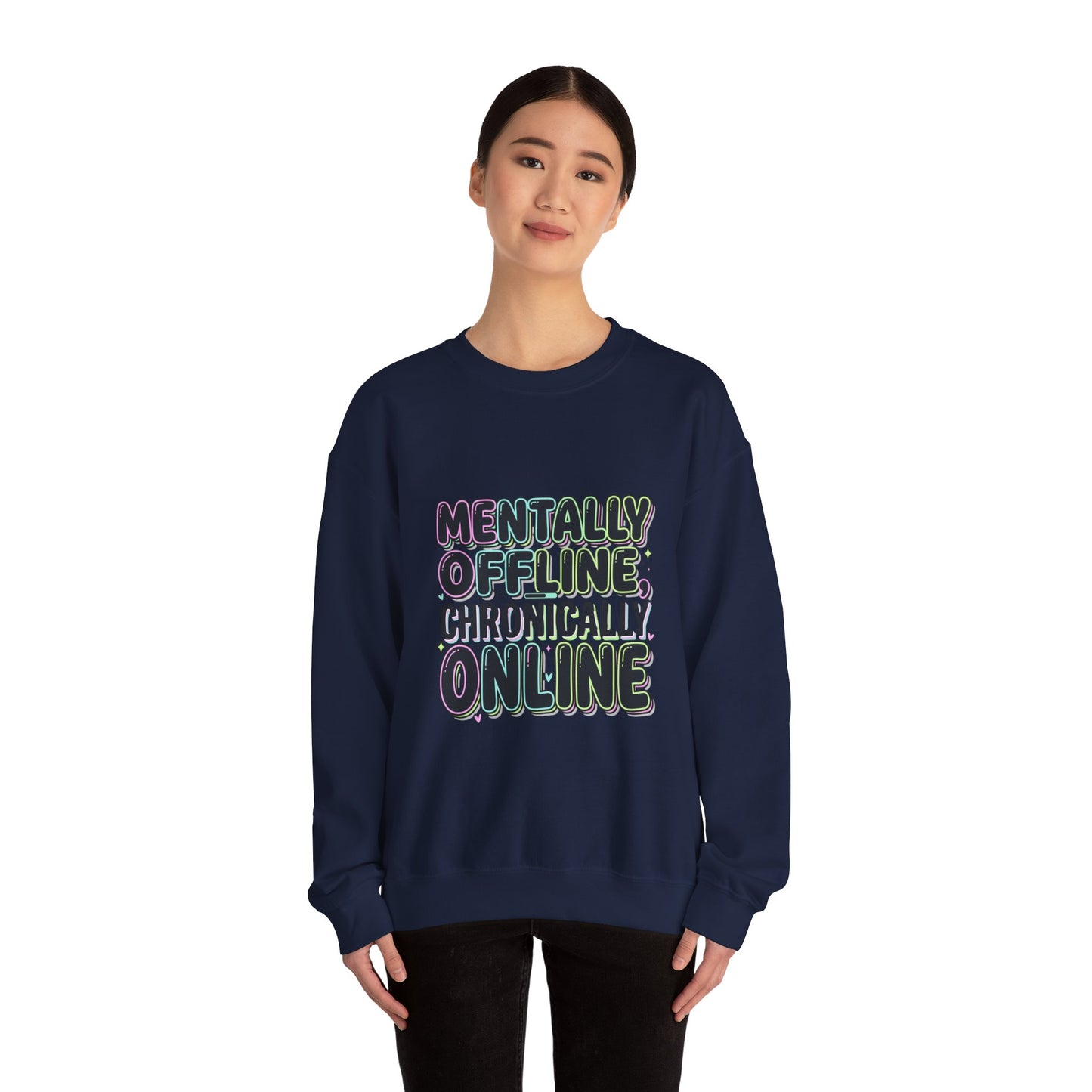 Mentally Offline Unisex Heavy Blend™ Crewneck Sweatshirt