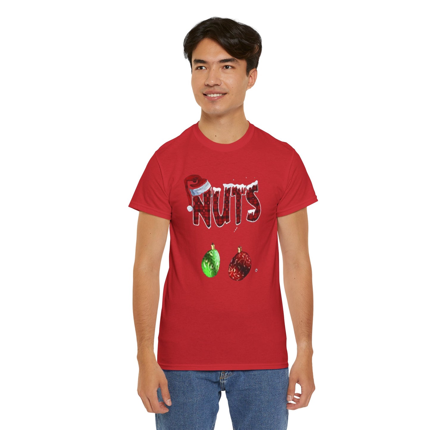 Holiday 'Nuts' Tee — Funny Christmas Ornament Graphic T-Shirt Printify