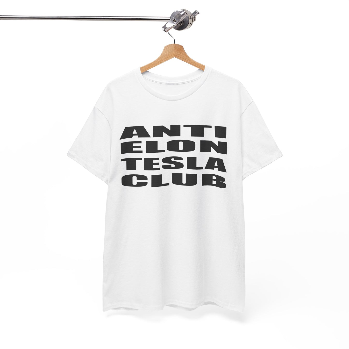 Anti Elon Tesla Club Unisex Heavy Cotton Tee