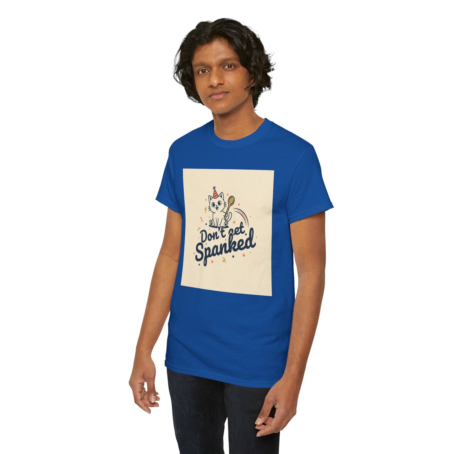 Don’t Get Spanked Cat Tee — Cute Retro Kitten Graphic T-Shirt Printify