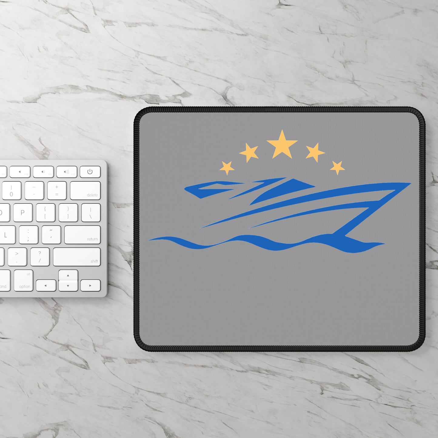 DMVBOA Stylish Gaming Mouse Pad with Boat Design, Office Desk Accessory, Gamer Gift, Computer Mat, Nautical-Themed Decoration