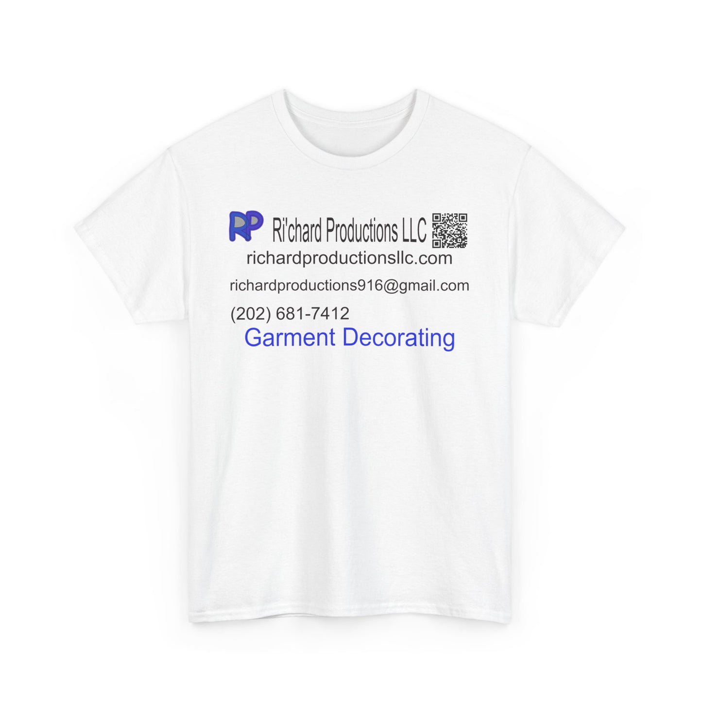Custom Unisex Heavy Cotton Tee - Richard Productions LLC - Perfect for Events and Promotions