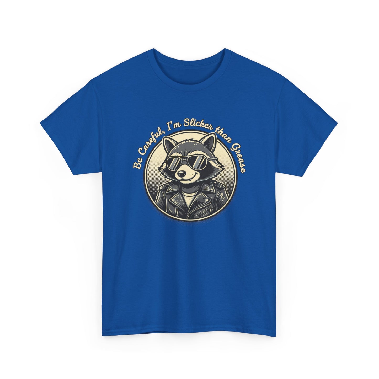 Raccoon Detective Graphic Tee — "Be Careful I’m Watching Your Snacks" Vintage Badge T-Shirt