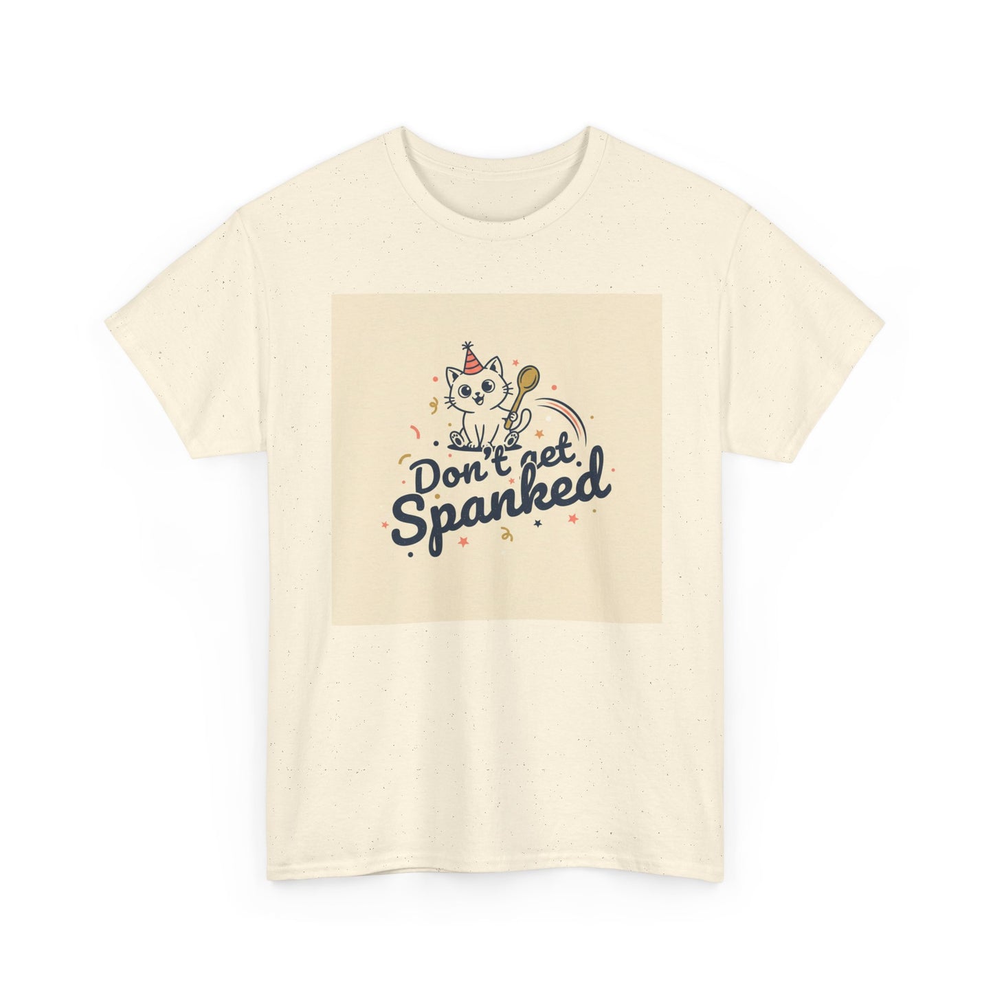 Don’t Get Spanked Cat Tee — Cute Retro Kitten Graphic T-Shirt Printify