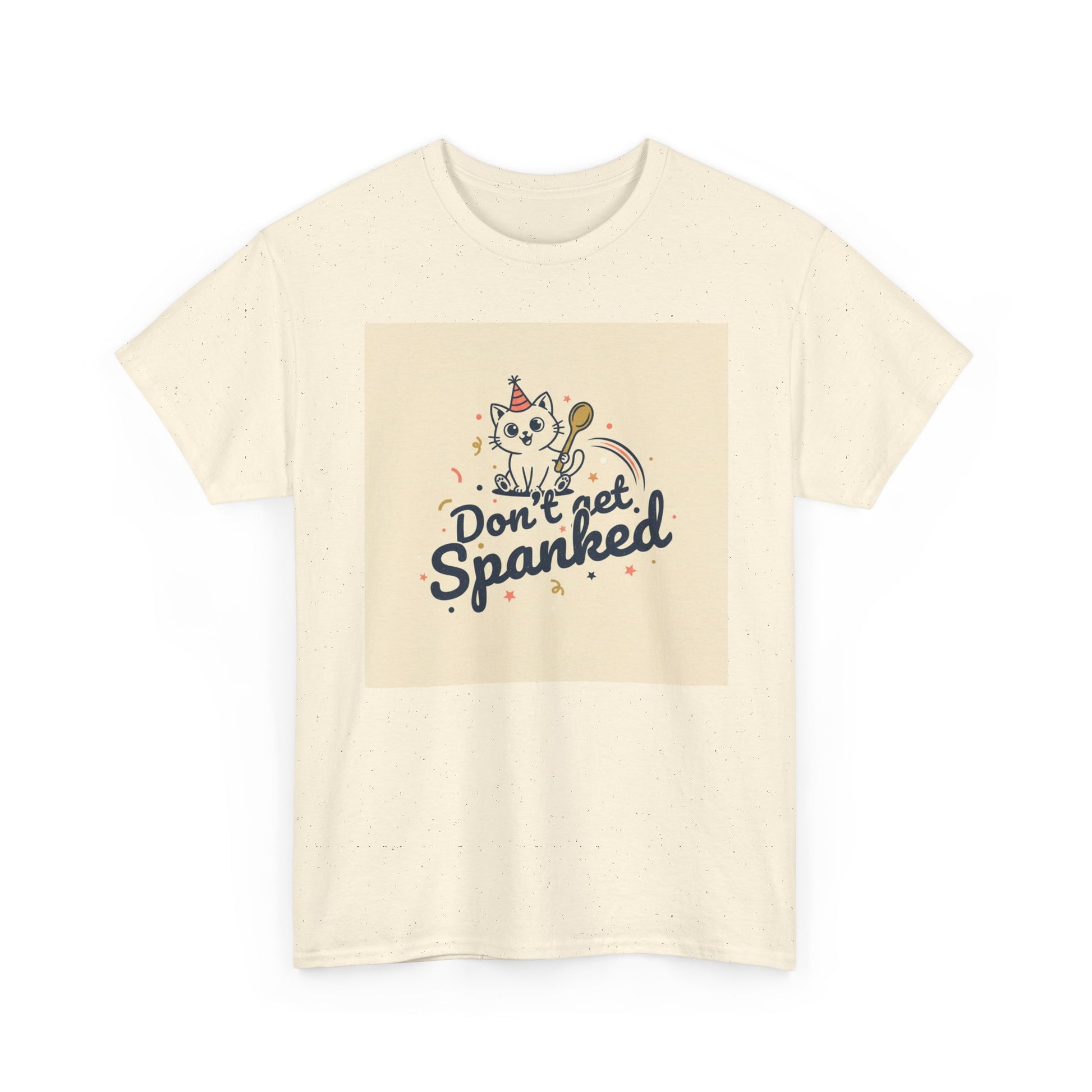 Don’t Get Spanked Cat Tee — Cute Retro Kitten Graphic T-Shirt Printify