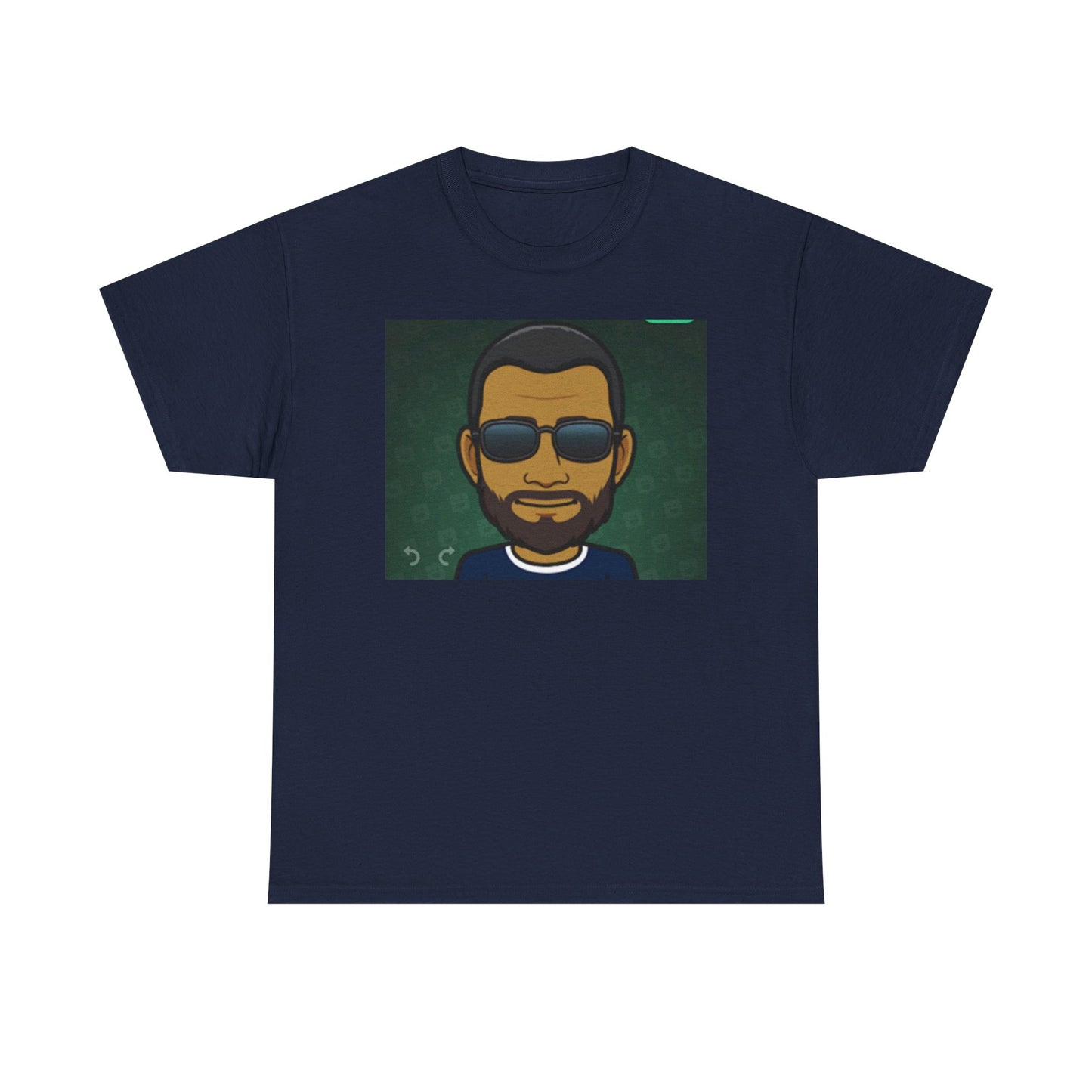 Bitmoji Portrait Tee — Cool Sunglasses Avatar Graphic T-Shirt Printify
