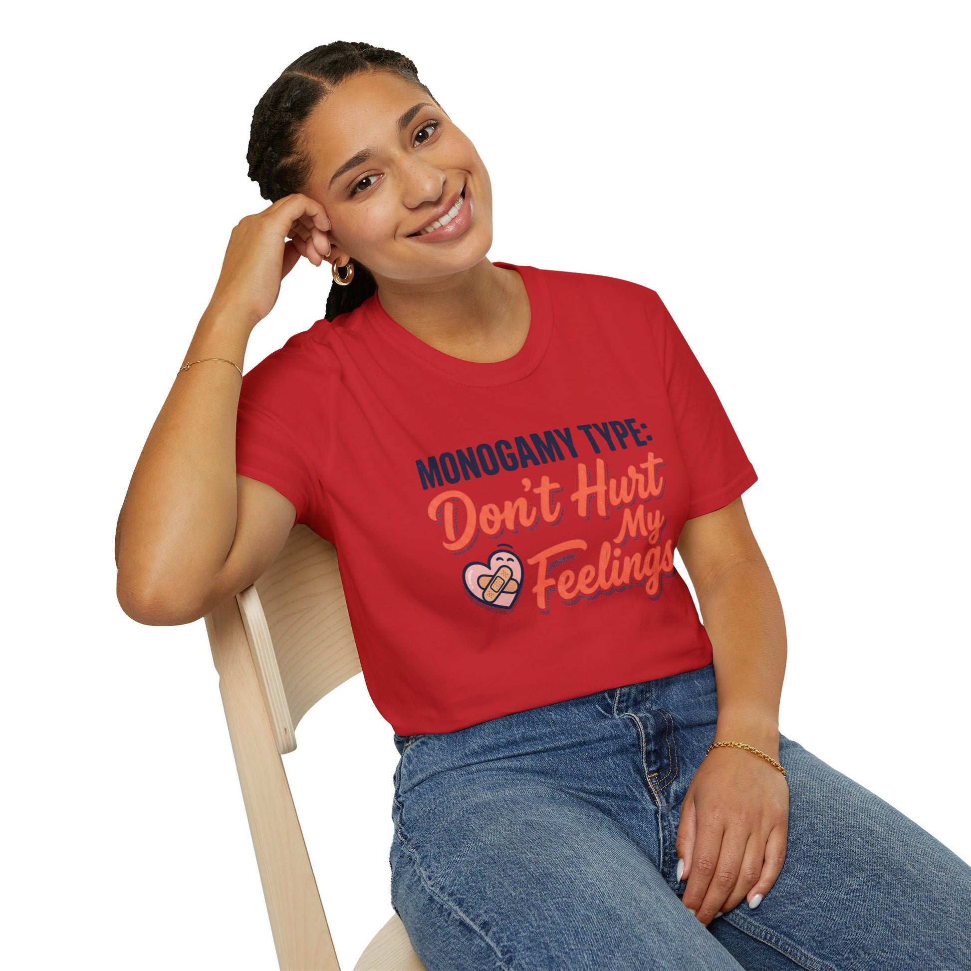 "Monogamy Type: Don't Hurt My Feelings" Graphic Tee Printify