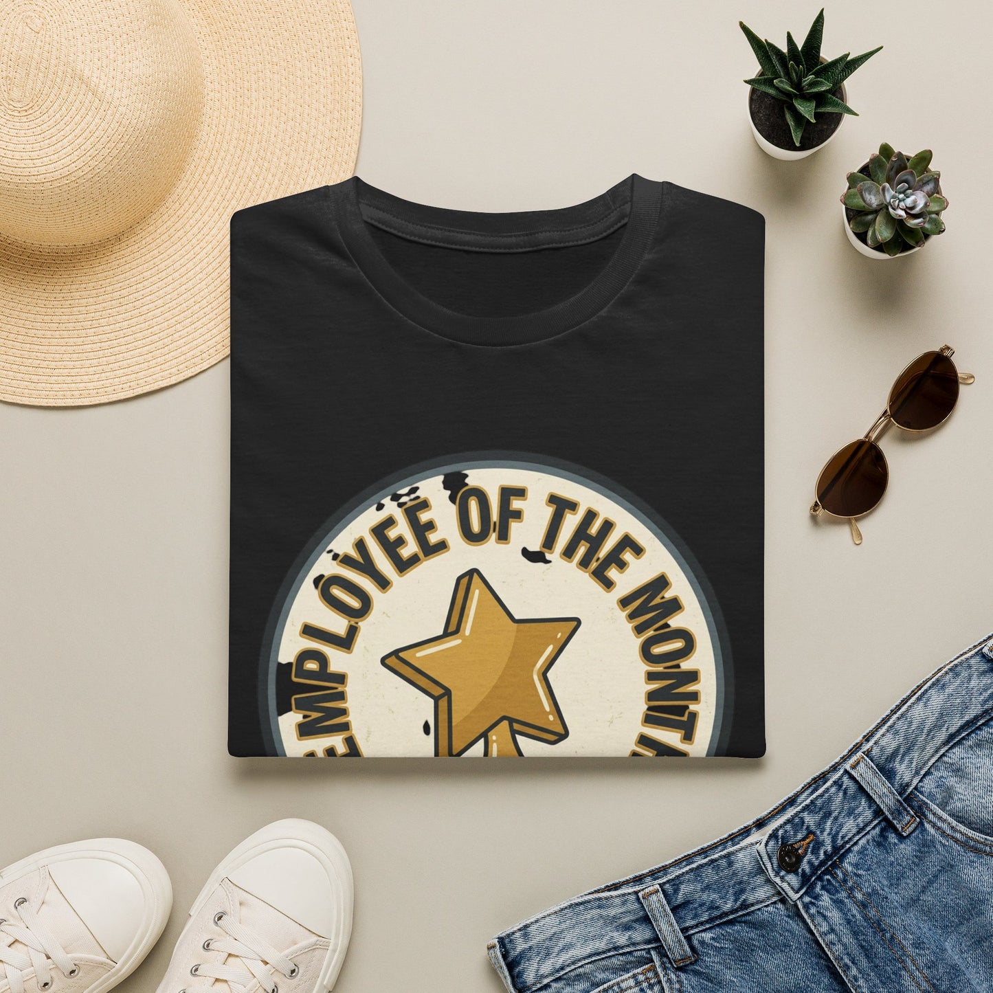 Employee of the Month T-Shirt — Participation Award Star Tee