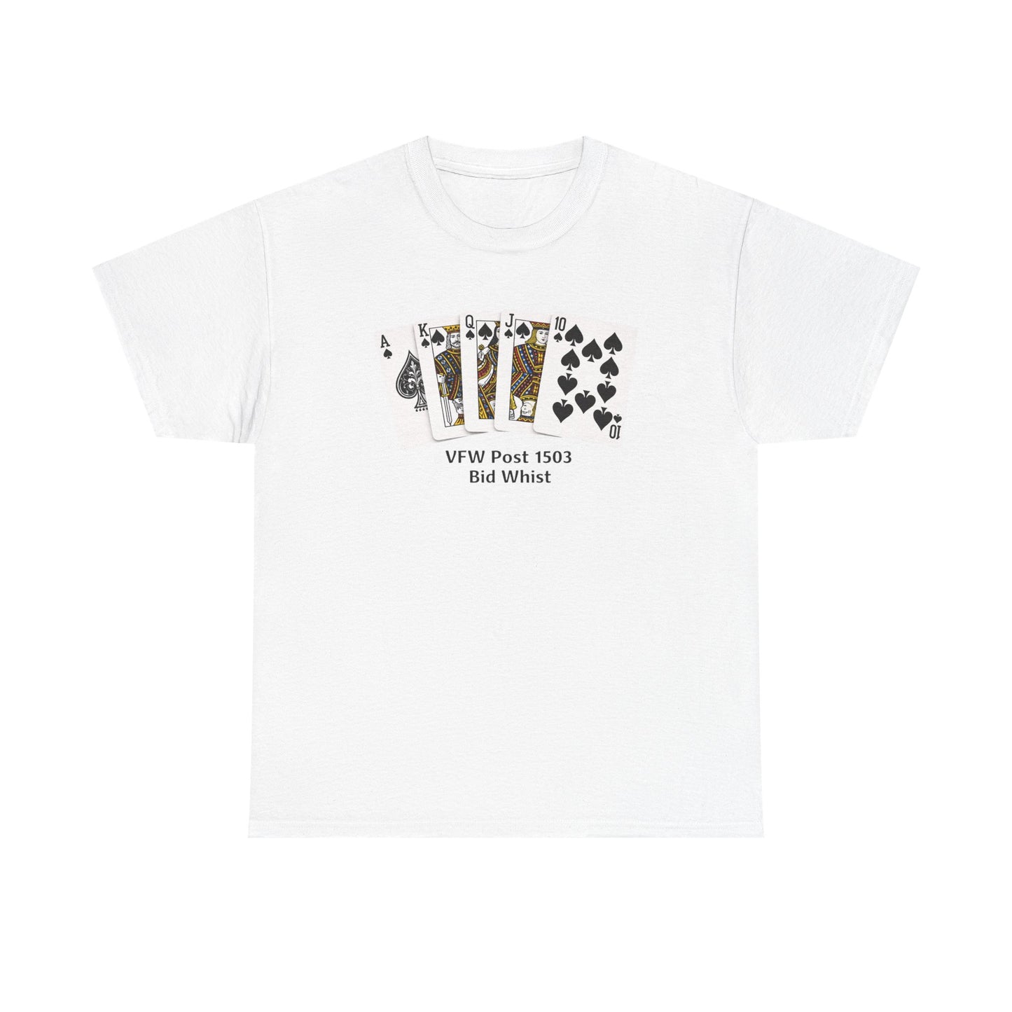Bid Whist Card Tee — VFW Post 1501 Poker Night T-Shirt