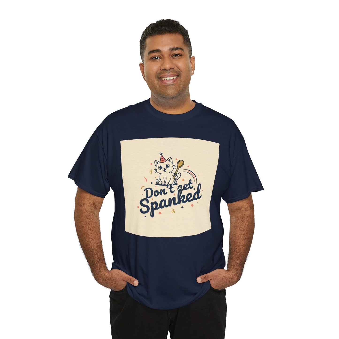 Don’t Get Spanked Cat Tee — Cute Retro Kitten Graphic T-Shirt Printify