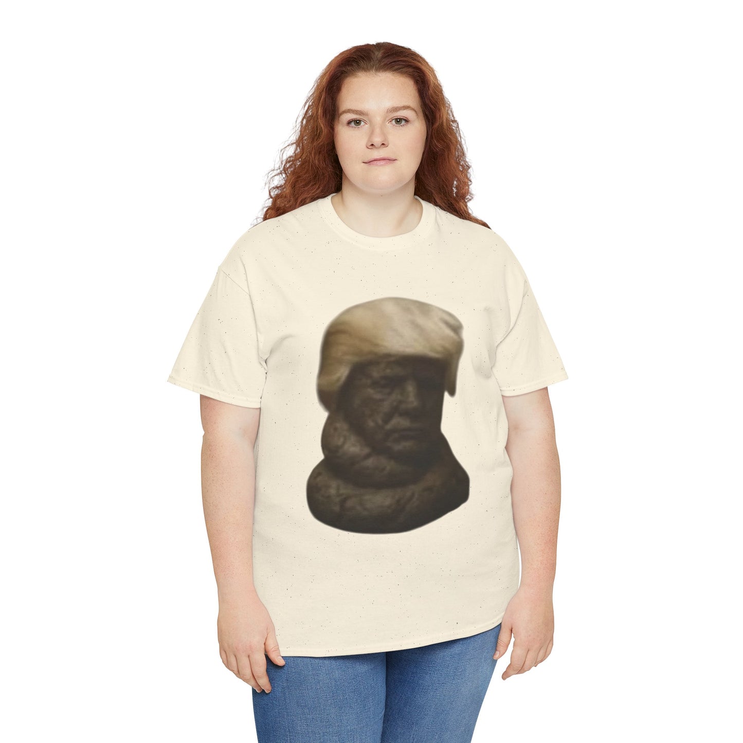Graphic Tee — Bronze Bust Illustration T‑Shirt