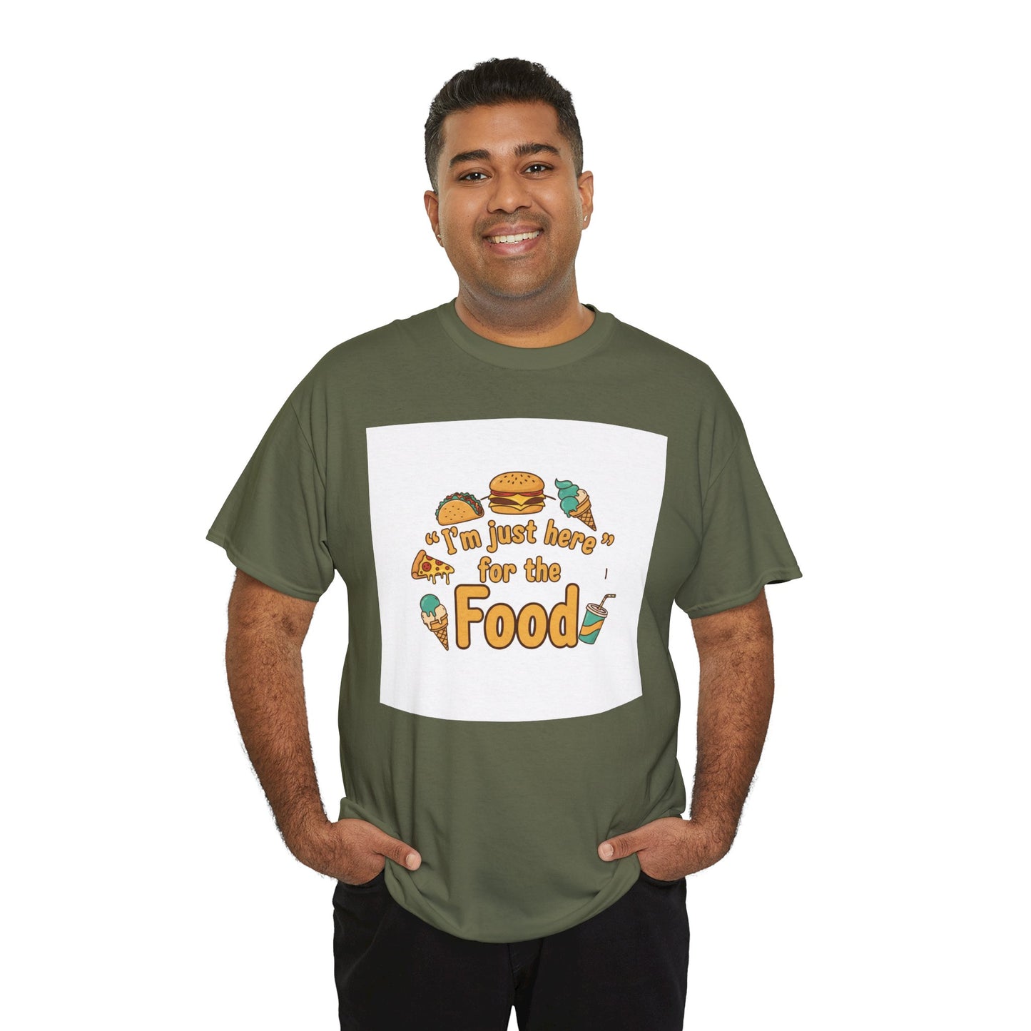 I'm Just Here for the Food T‑Shirt — Funny Foodie Graphic Tee