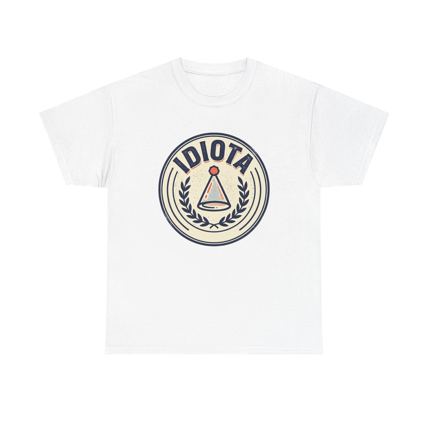 Idiota Crest T-Shirt — Vintage Emblem Graphic Tee