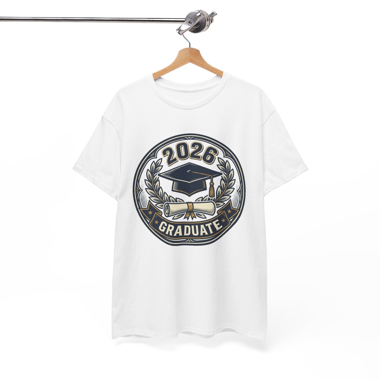 2026 Graduate T-Shirt — Graduation Cap Emblem Tee