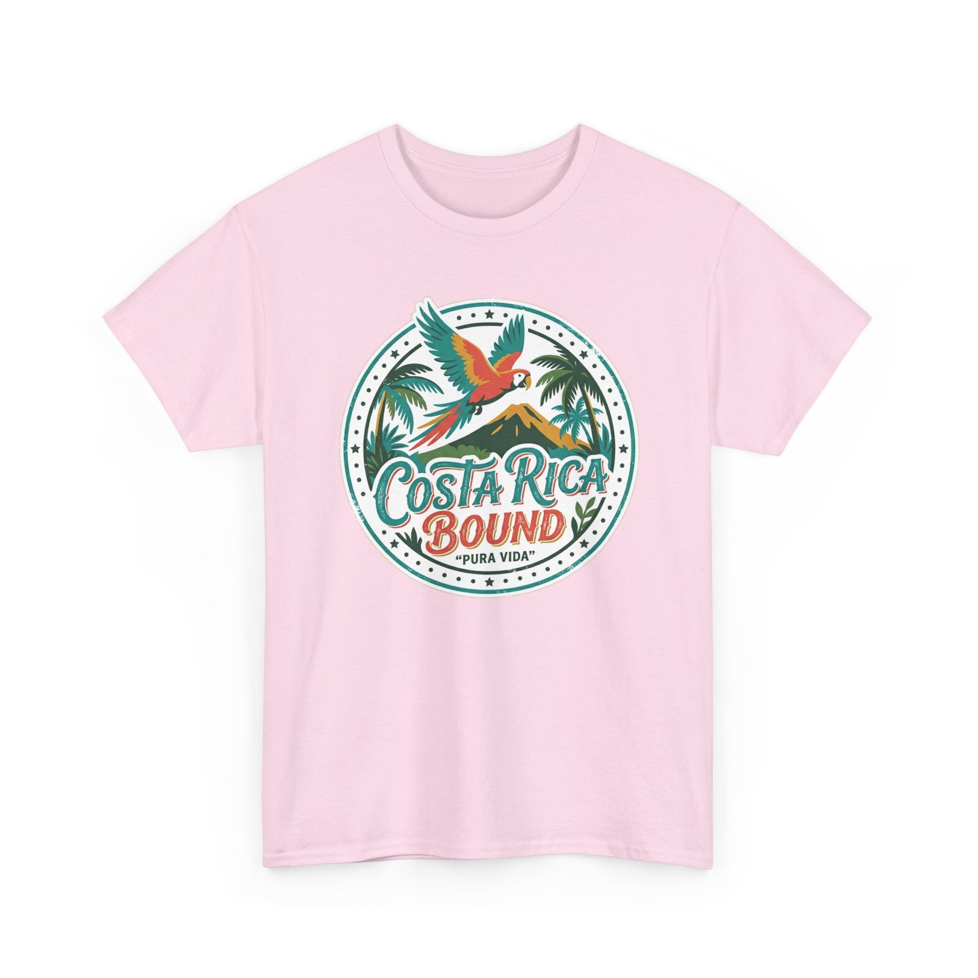 Costa Rica Bound T-Shirt — Tropical Parrot Travel Tee Printify