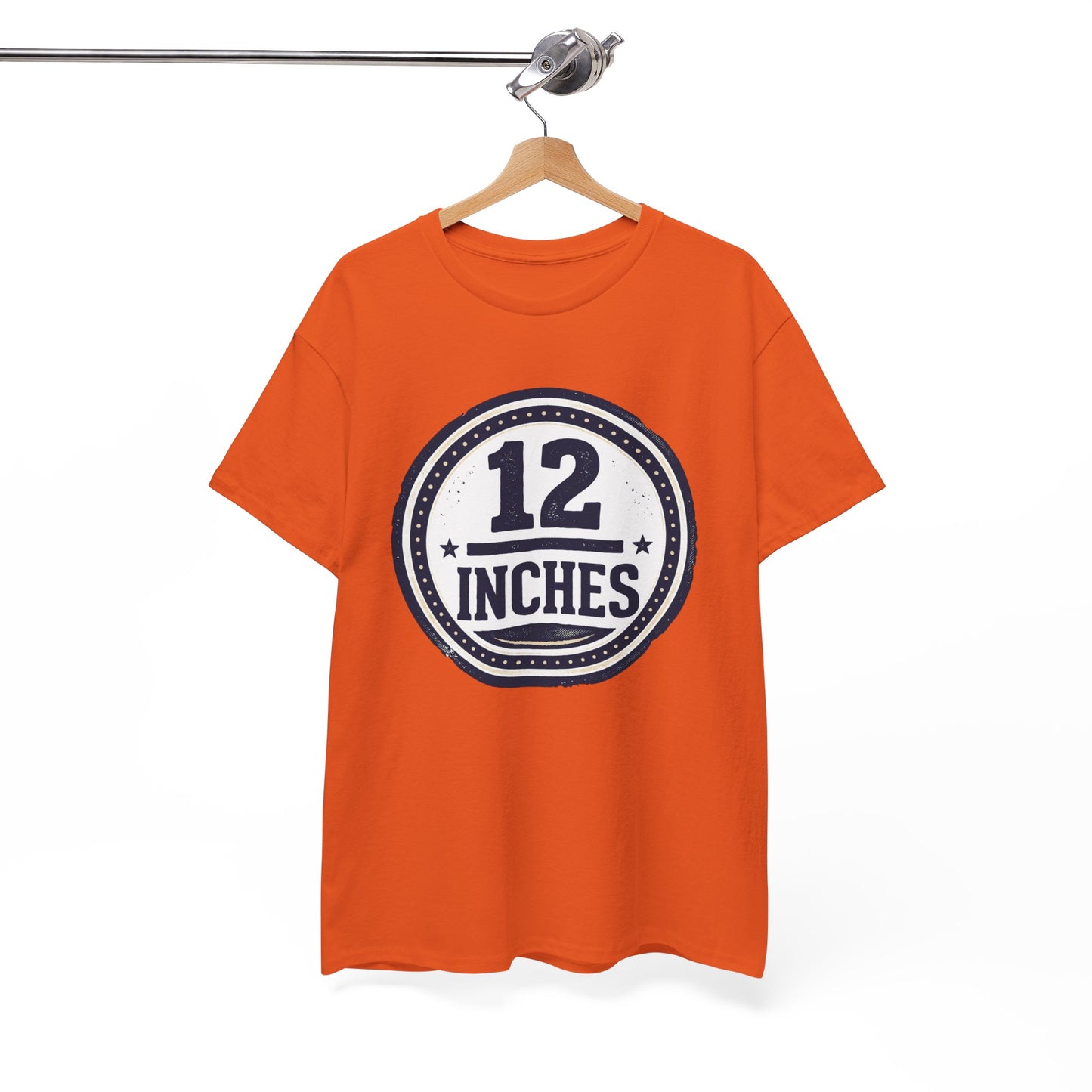 12 Inches Badge T-Shirt — Vintage Stamp Graphic Tee