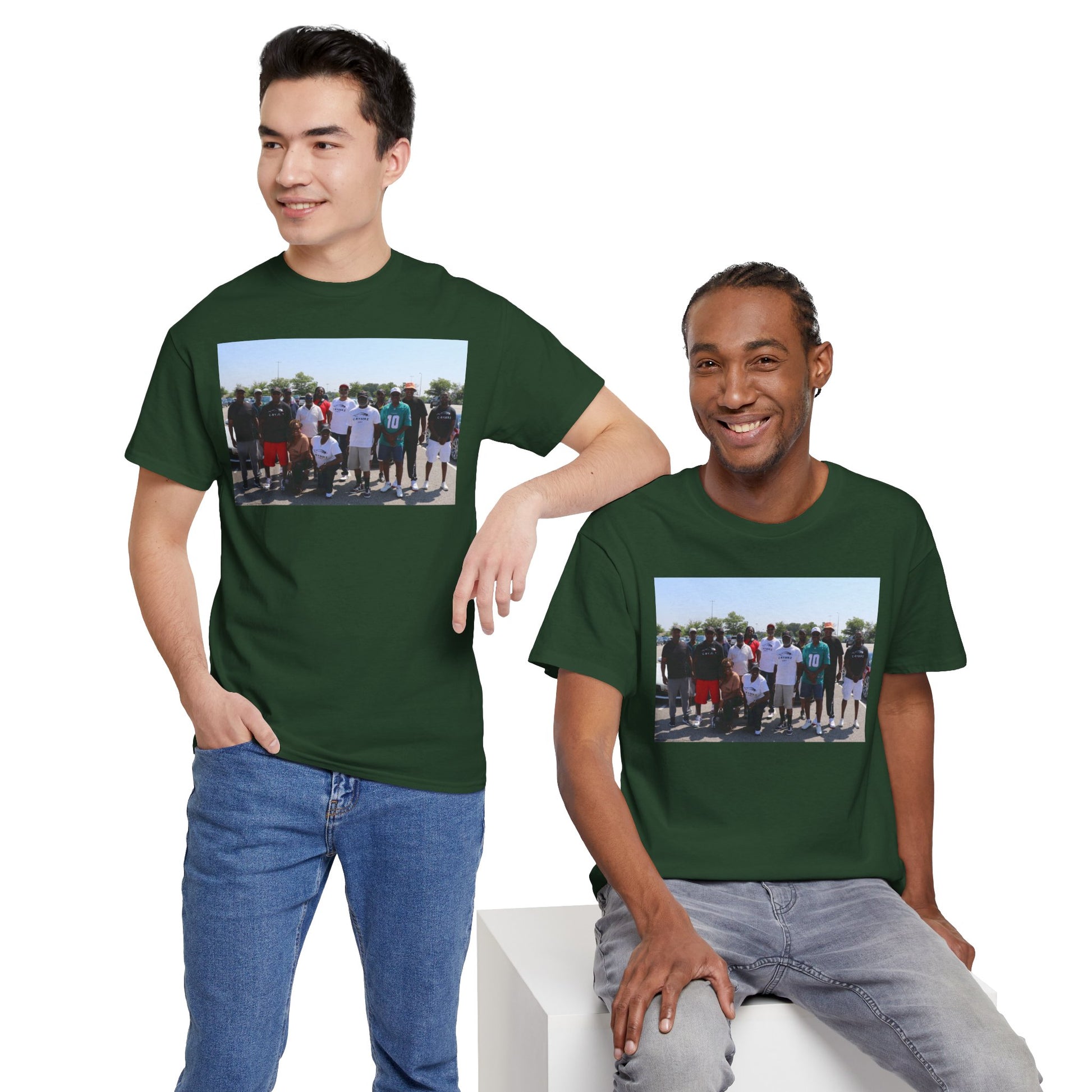 C-RYDERZ Group Photo Custom Tee — Personalized Reunion & Team Picture Shirt Printify