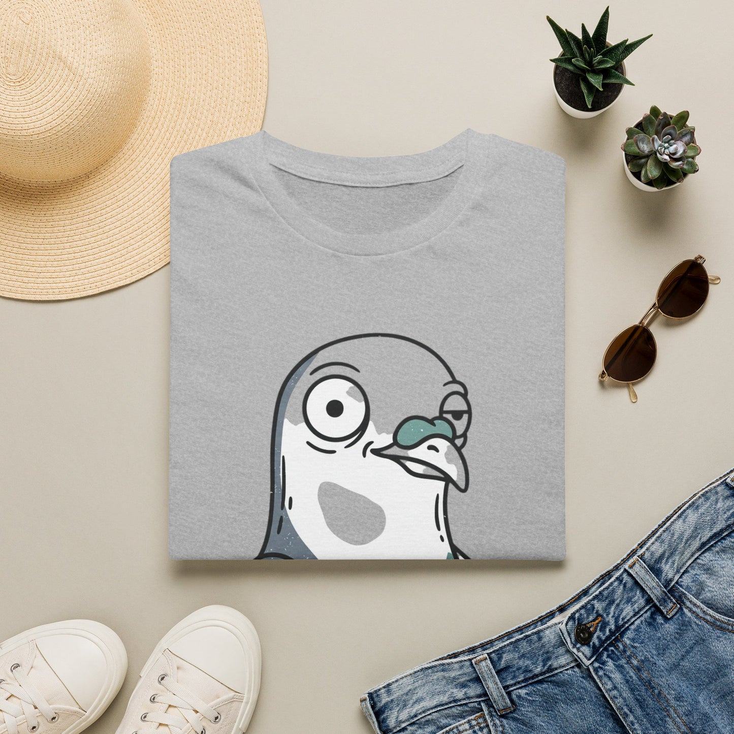 Pigeon Meme T‑Shirt — “Blink If You Want Some Of This” Funny Graphic Tee