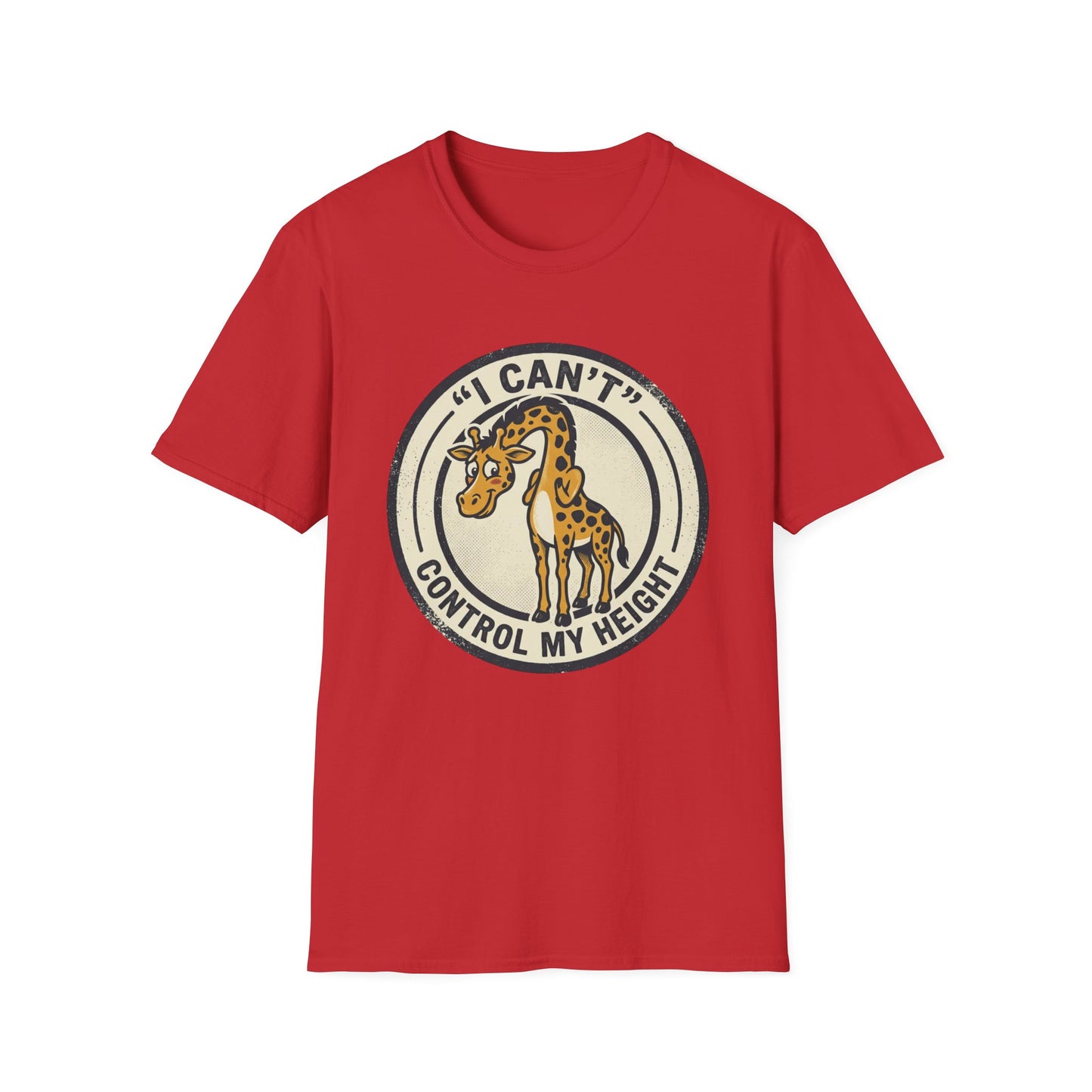 Giraffe 'I Can't Control My Height' T-Shirt