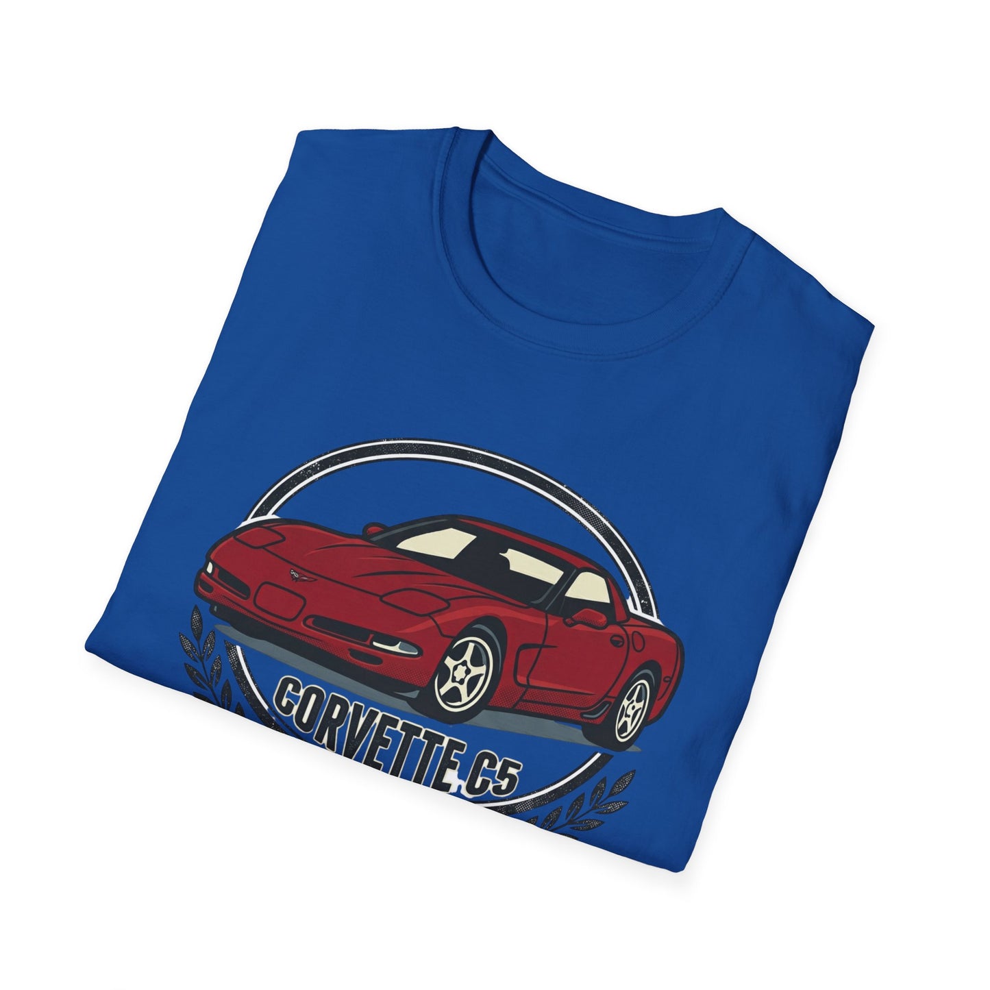 Corvette C5 T-Shirt – Classic Red Sports Car Crewneck for Car Enthusiasts