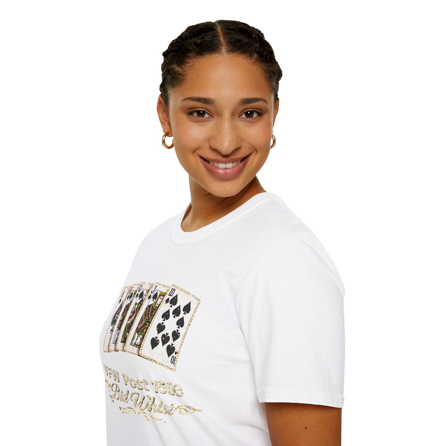 Bid Whist Playing Cards Tee — VFW Post 1503 Card Game T-Shirt