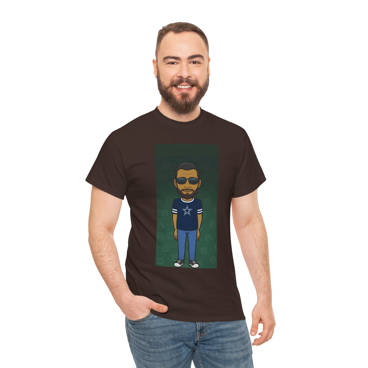 Cartoon Guy Graphic Tee — Personalized Avatar Shirt Printify