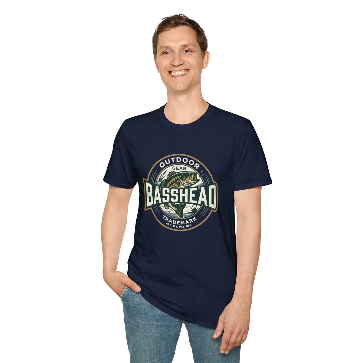 Basshead Fishing T-Shirt — Retro Bass Gear Tee
