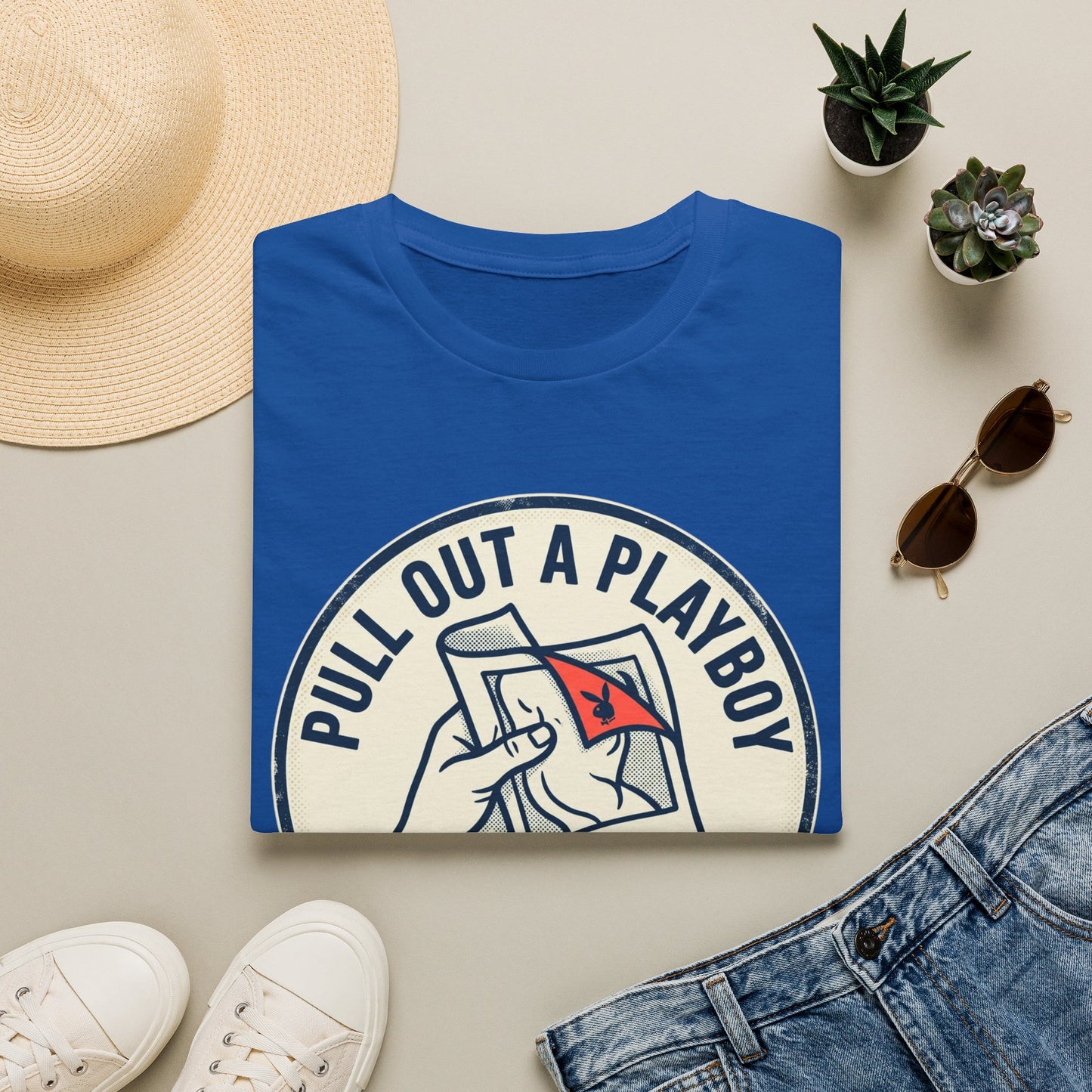 T-Shirt — “Pull Out a Playboy (And I Might Read It)” Retro Graphic Tee