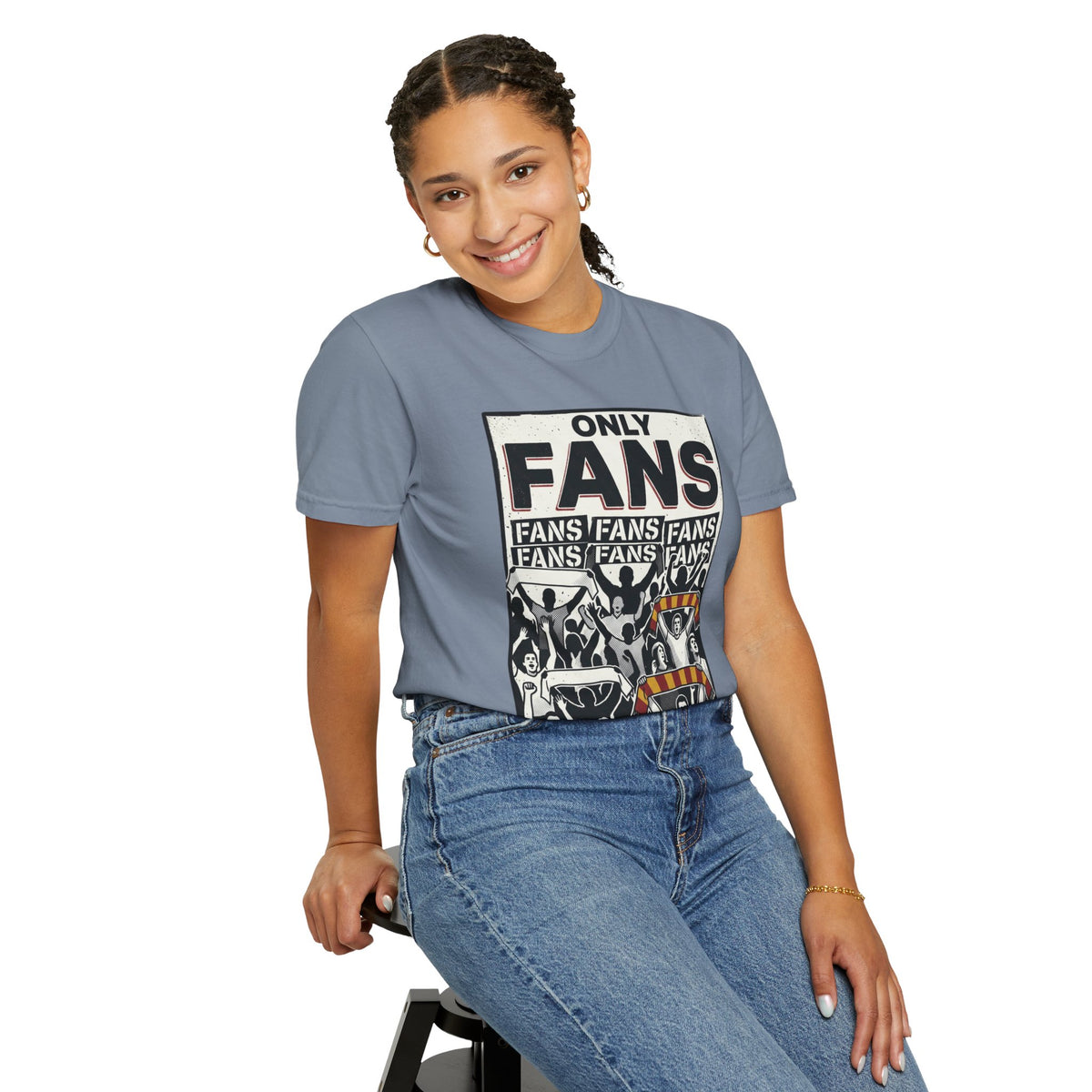 Only Fans Crowd Graphic T-Shirt — Vintage Sports Fan Tee