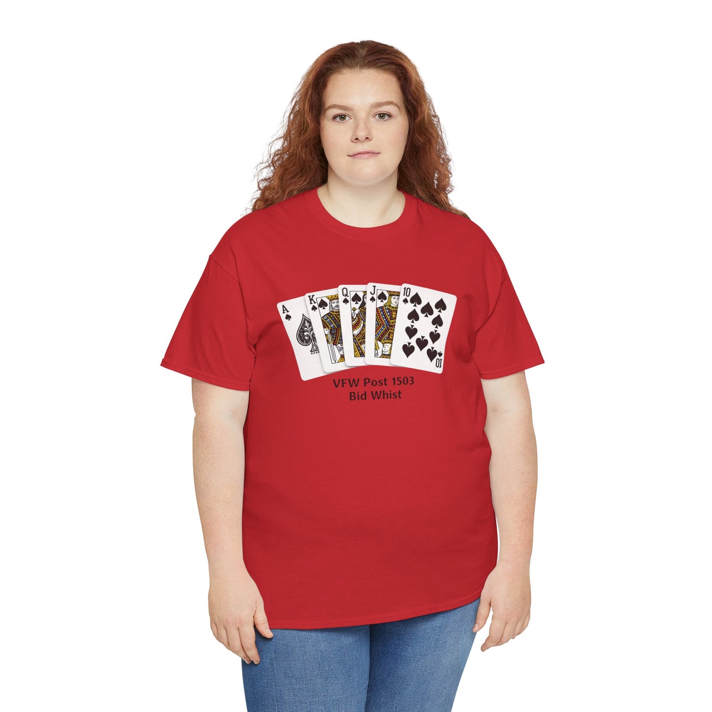 Bid Whist Card Tee — VFW Post 1501 Poker Night T-Shirt